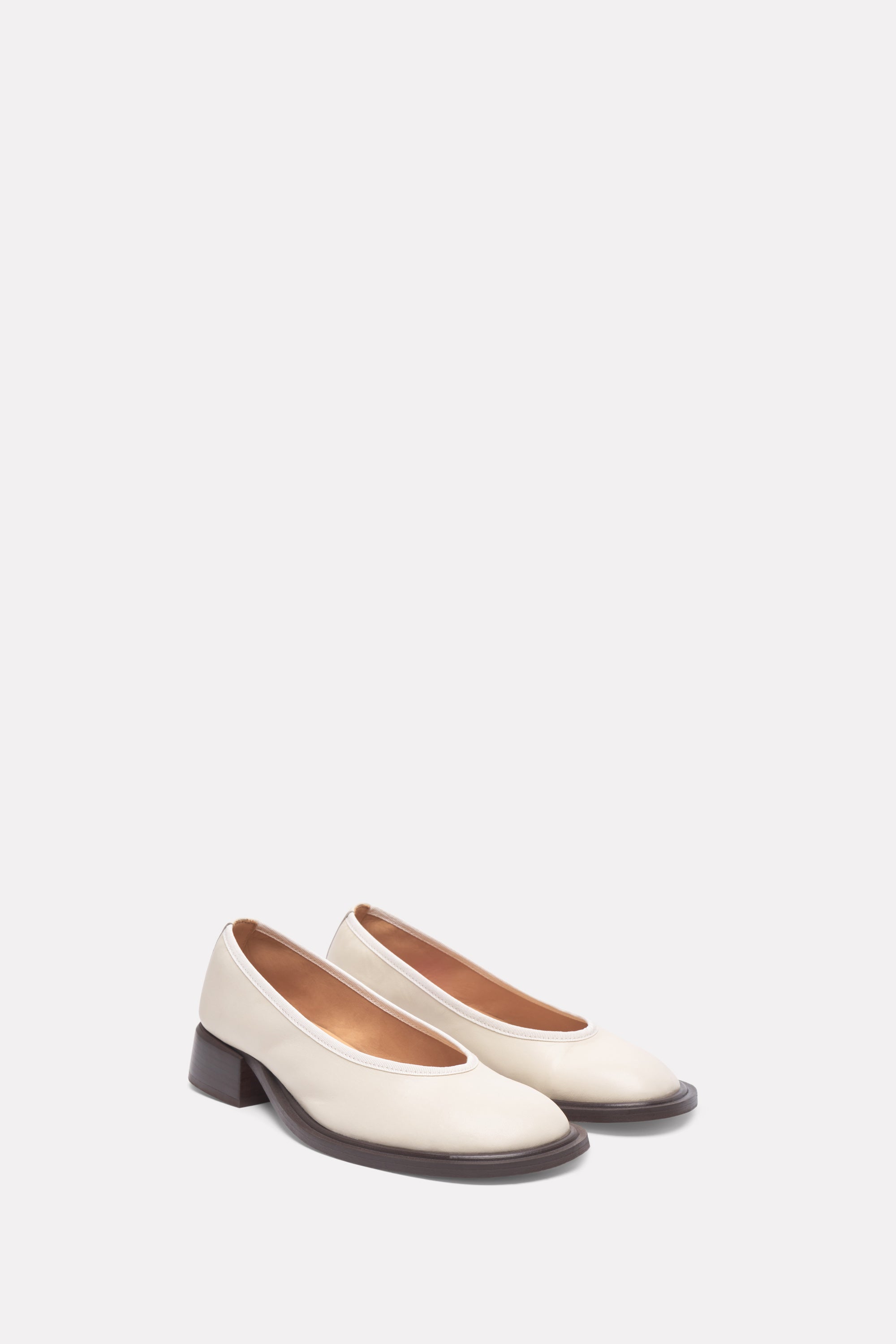 MKDT Studio Alaia Leather Shoes IVORY