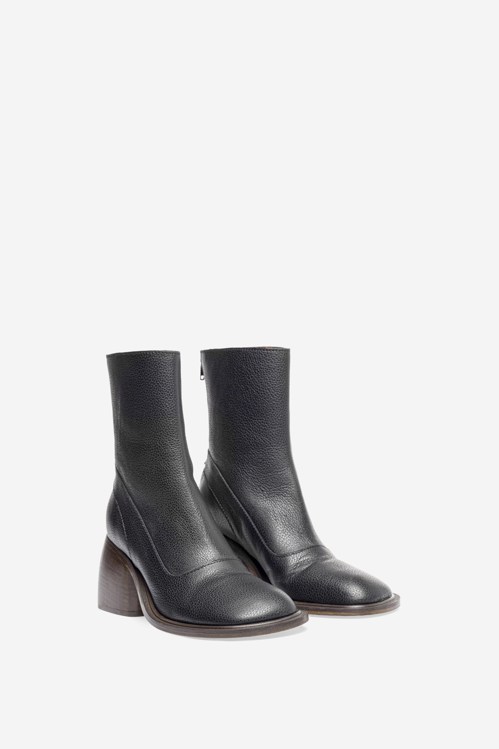 Mark Kenly Domino Tan Antonia Leather Shoes BLACK