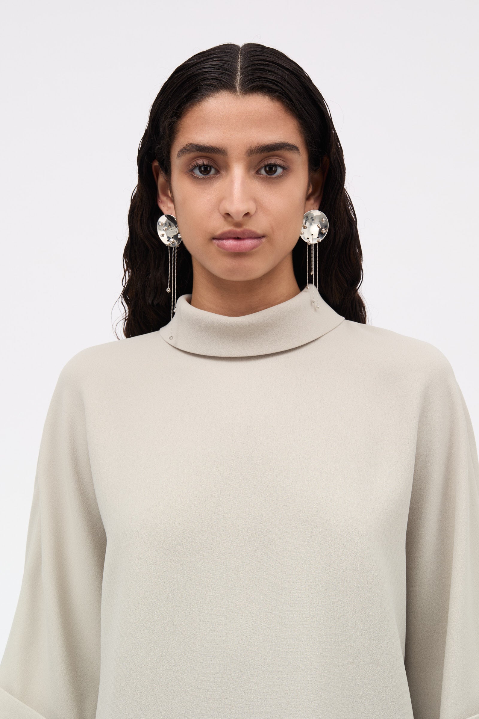 MKDT Studio Bailee Crepe Georgette Blouses SAND