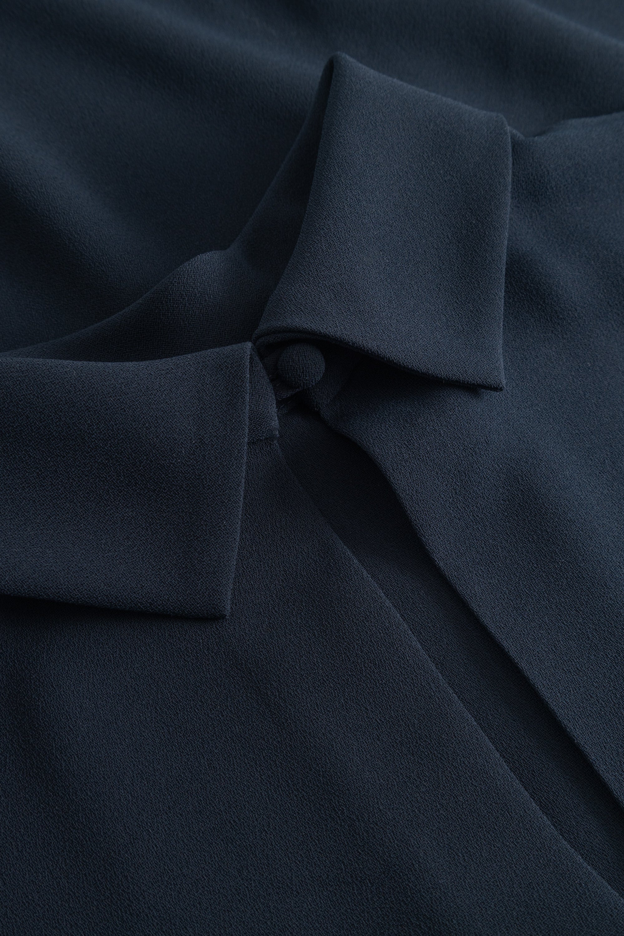 MKDT Studio Bailee Crepe Georgette Blouses NAVY