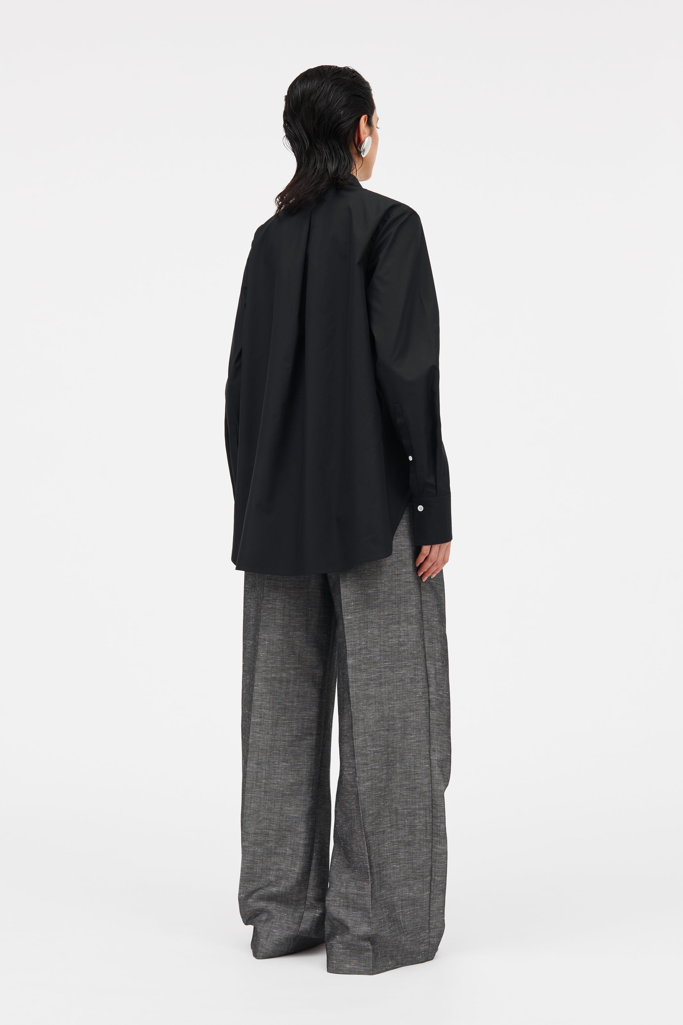 MKDT Studio Bertine Poplin Shirts BLACK