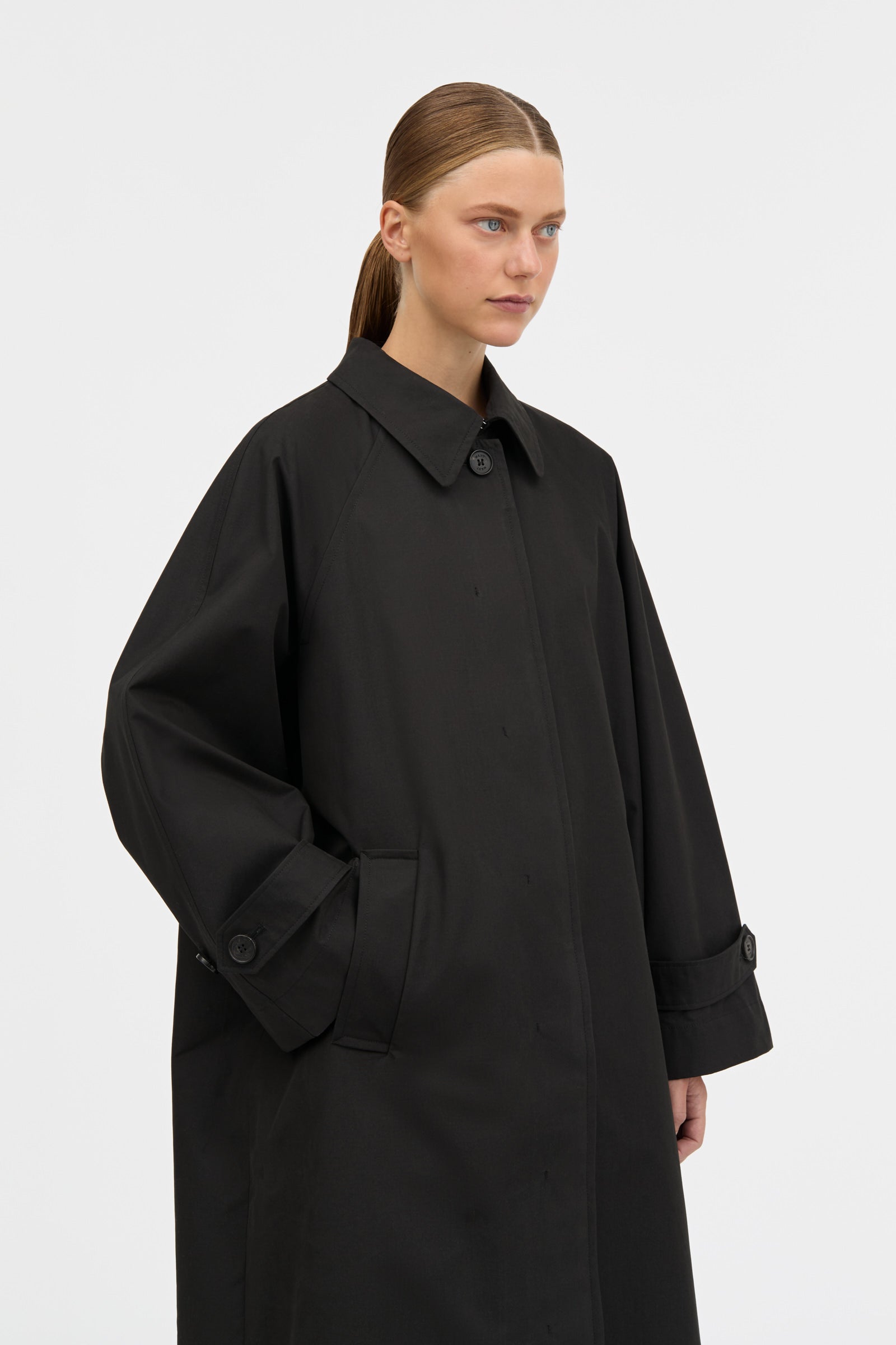 MKDT Studio CARO HALF PANAMA Coats BLACK