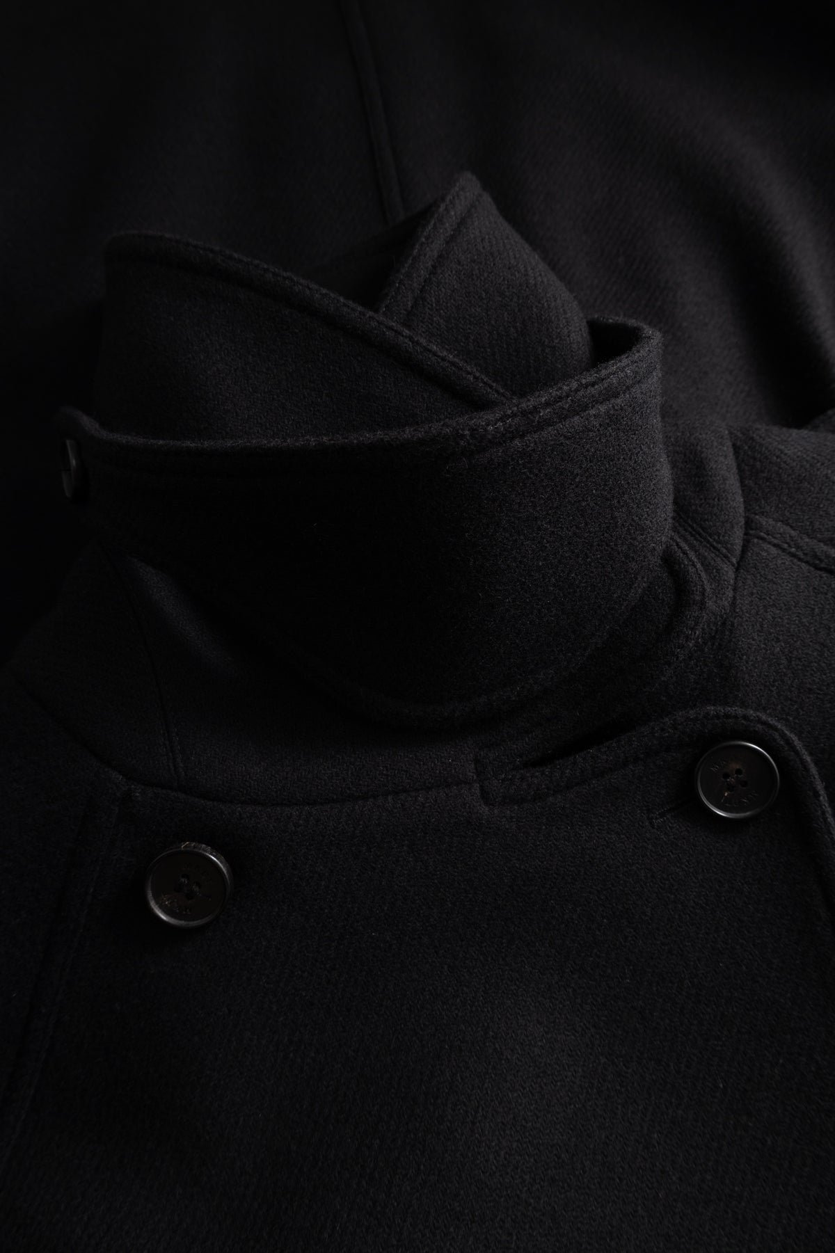 MKDT Studio CICELY TWO-LAYERED COAT Coats BLACK