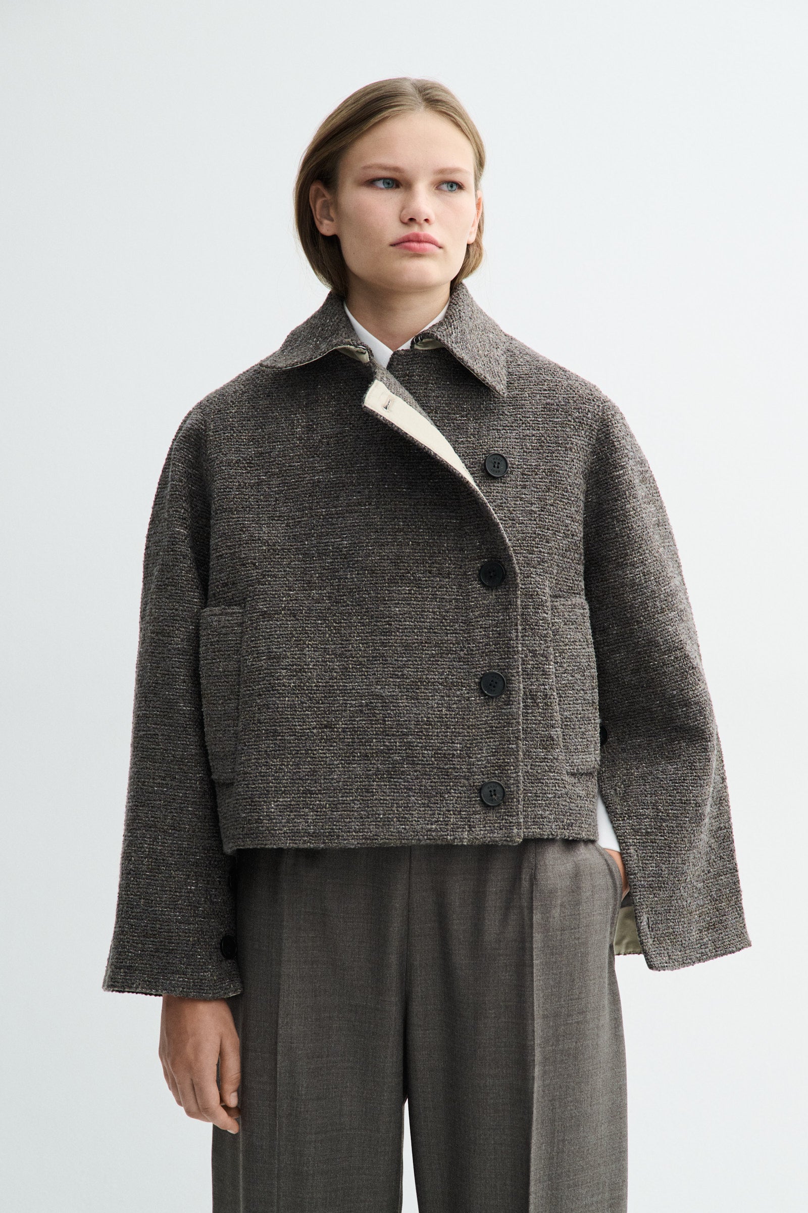 MKDT Studio CLARISSA STRUCTURE BLEND Coats MINK MELANGE