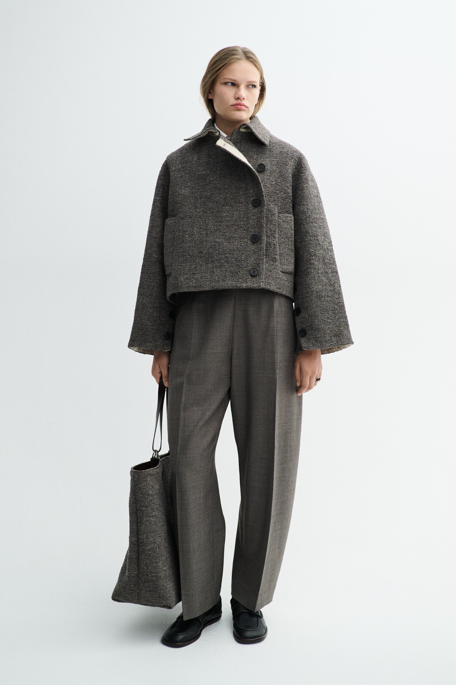 MKDT Studio CLARISSA STRUCTURE BLEND Coats MINK MELANGE