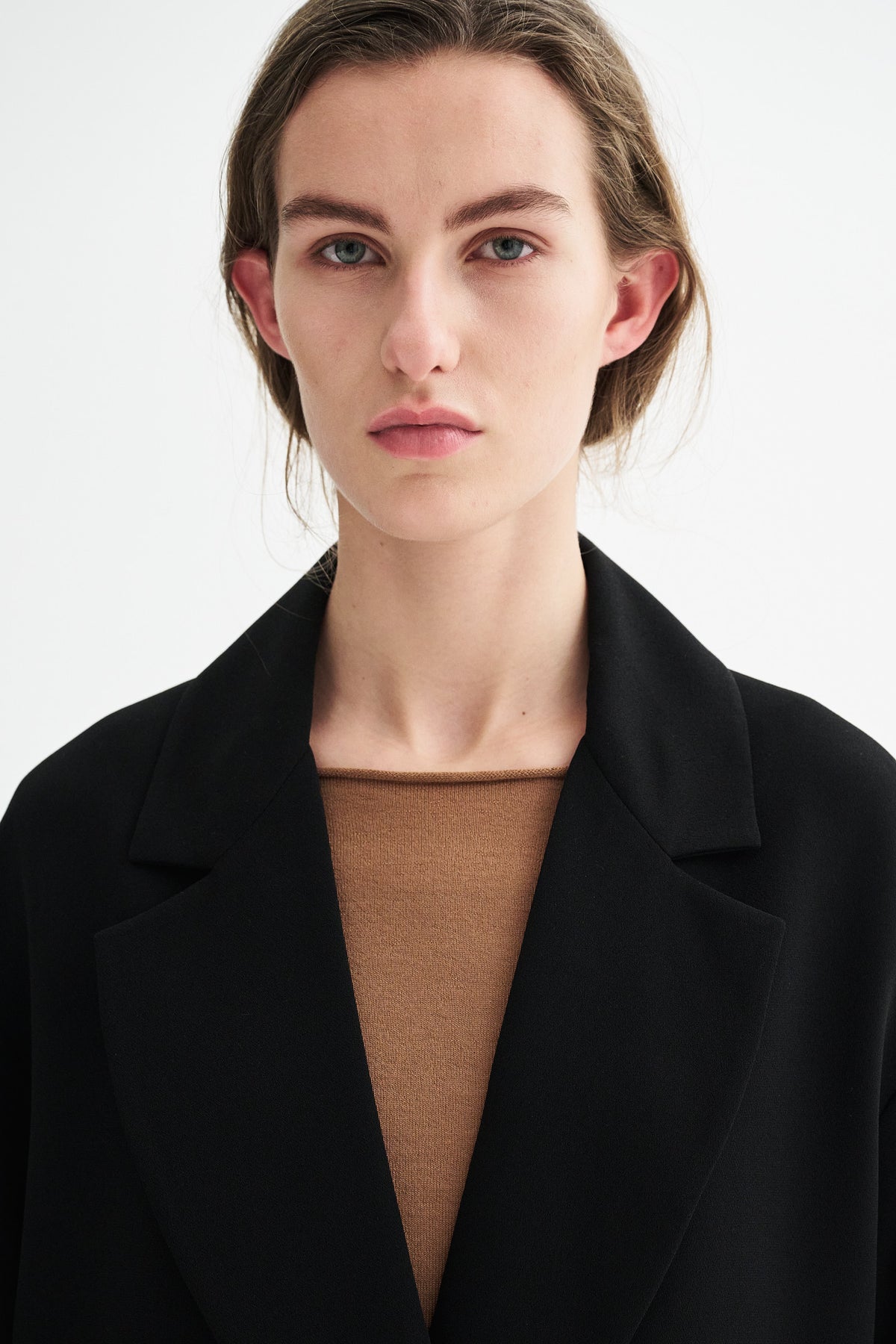 MKDT Studio COVY CREPE GEORGETTE Coats BLACK