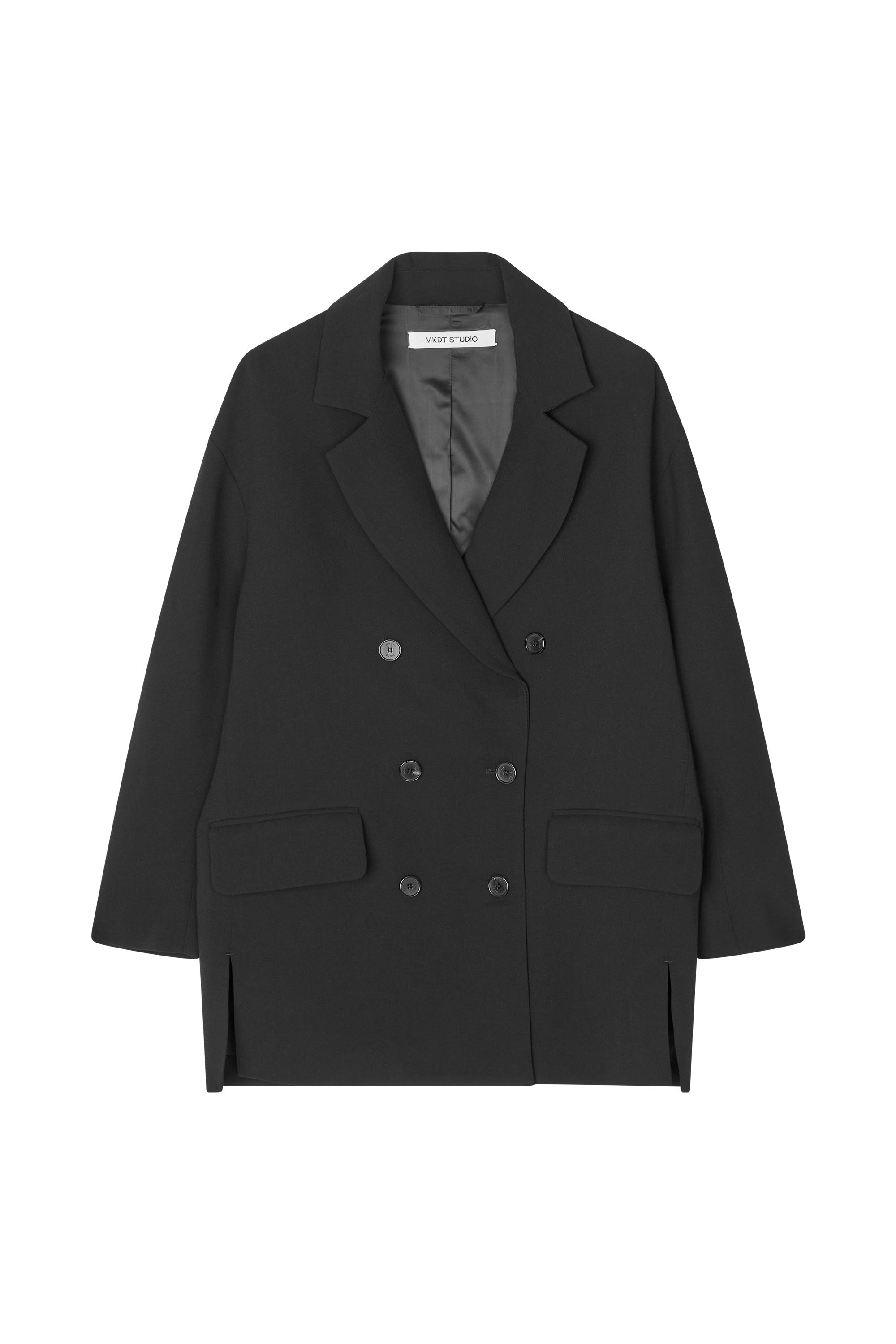 MKDT Studio Calia Crepe Georgette Coats BLACK