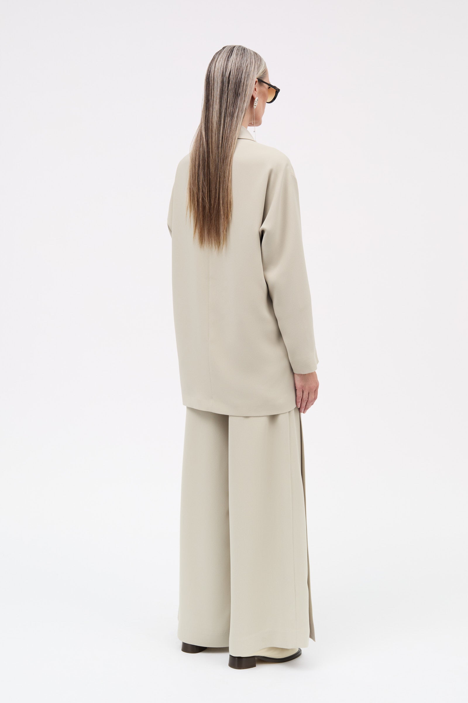 MKDT Studio Calia Crepe Georgette Coats SAND