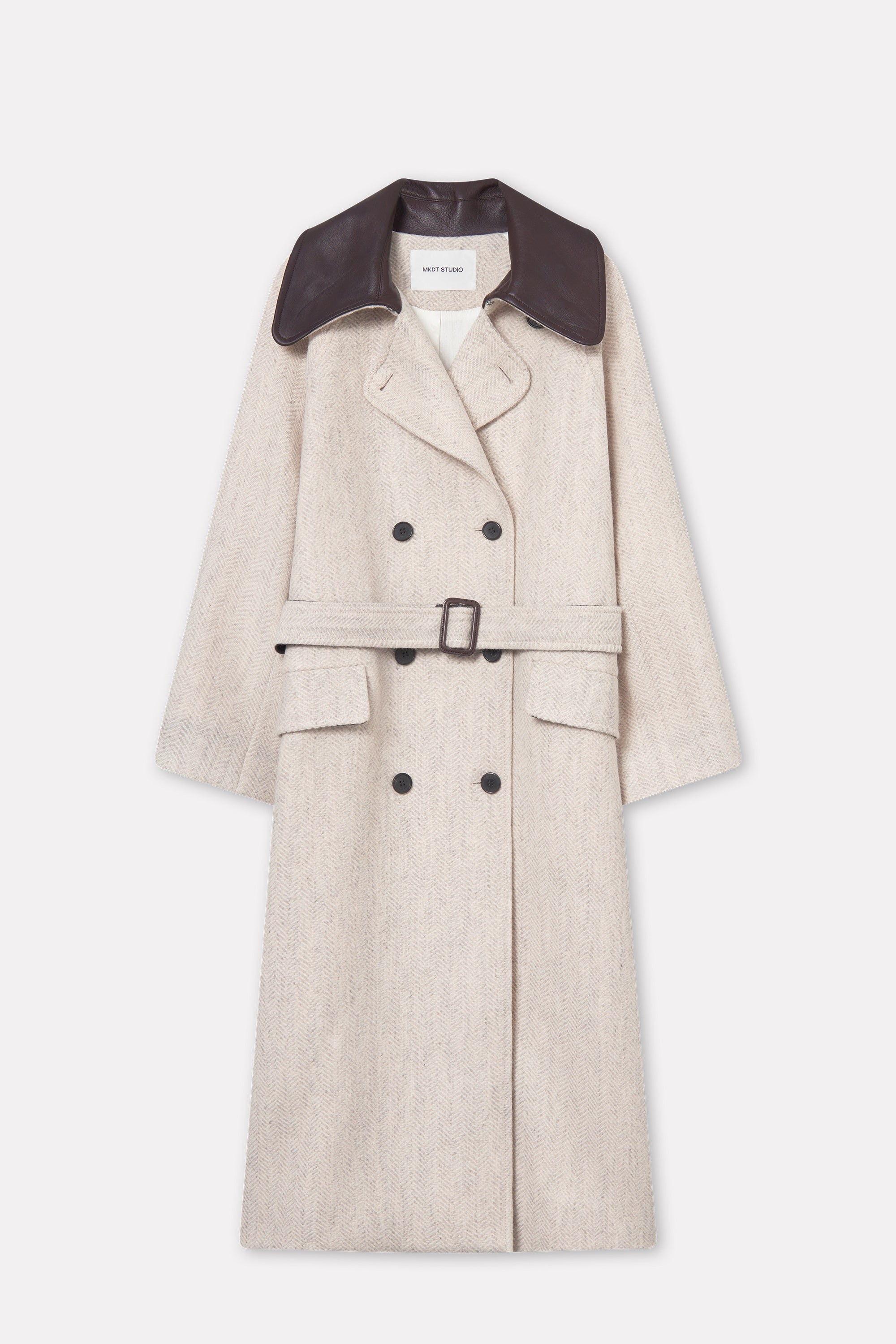 MKDT Studio Cibel Wool Herringbone Coats OAT