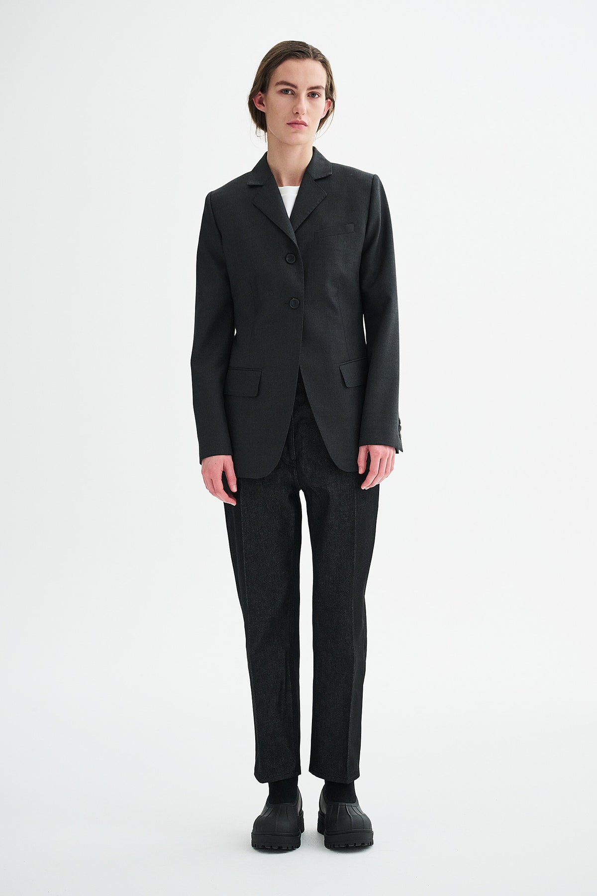 MKDT Studio JESTA ECO WOOL TWILL Jackets BLACK