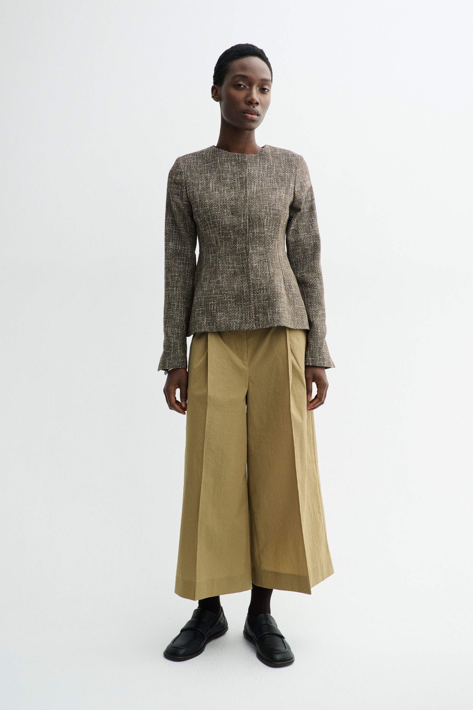 MKDT Studio JULIENNE LIGHT TWEED Jackets SEPIA MELANGE