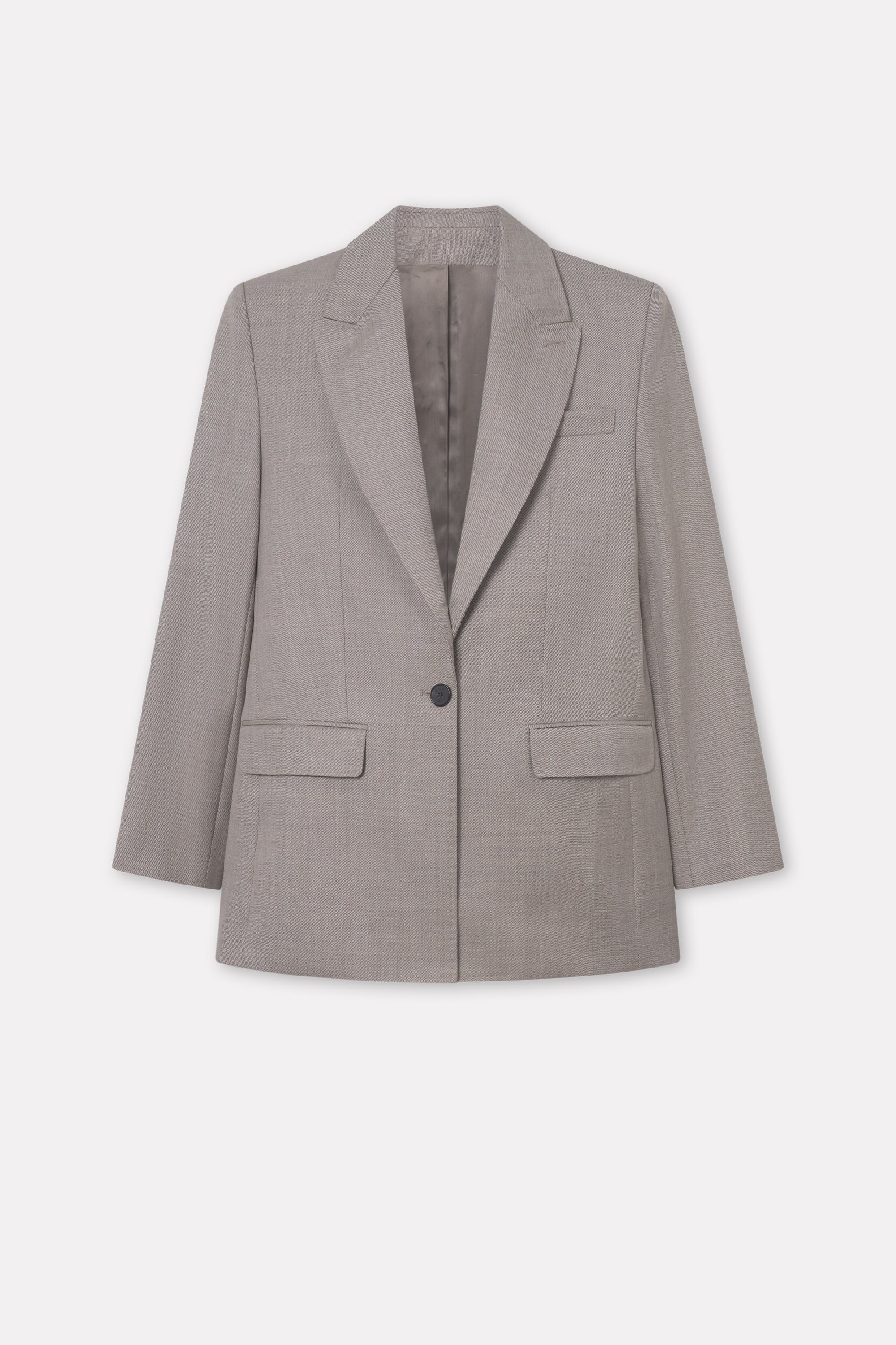 Mark Kenly Domino Tan Jeana Eco Wool Twill Jackets EUCALYPTUS