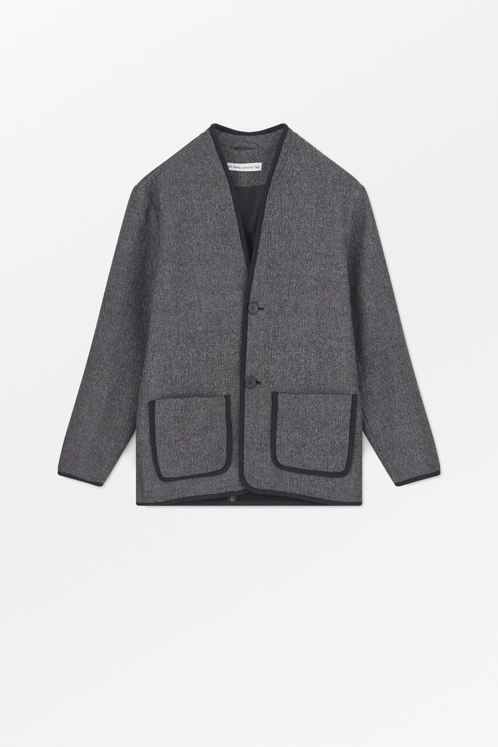 MKDT Studio Jeff Structure Wool Jackets SMOKE