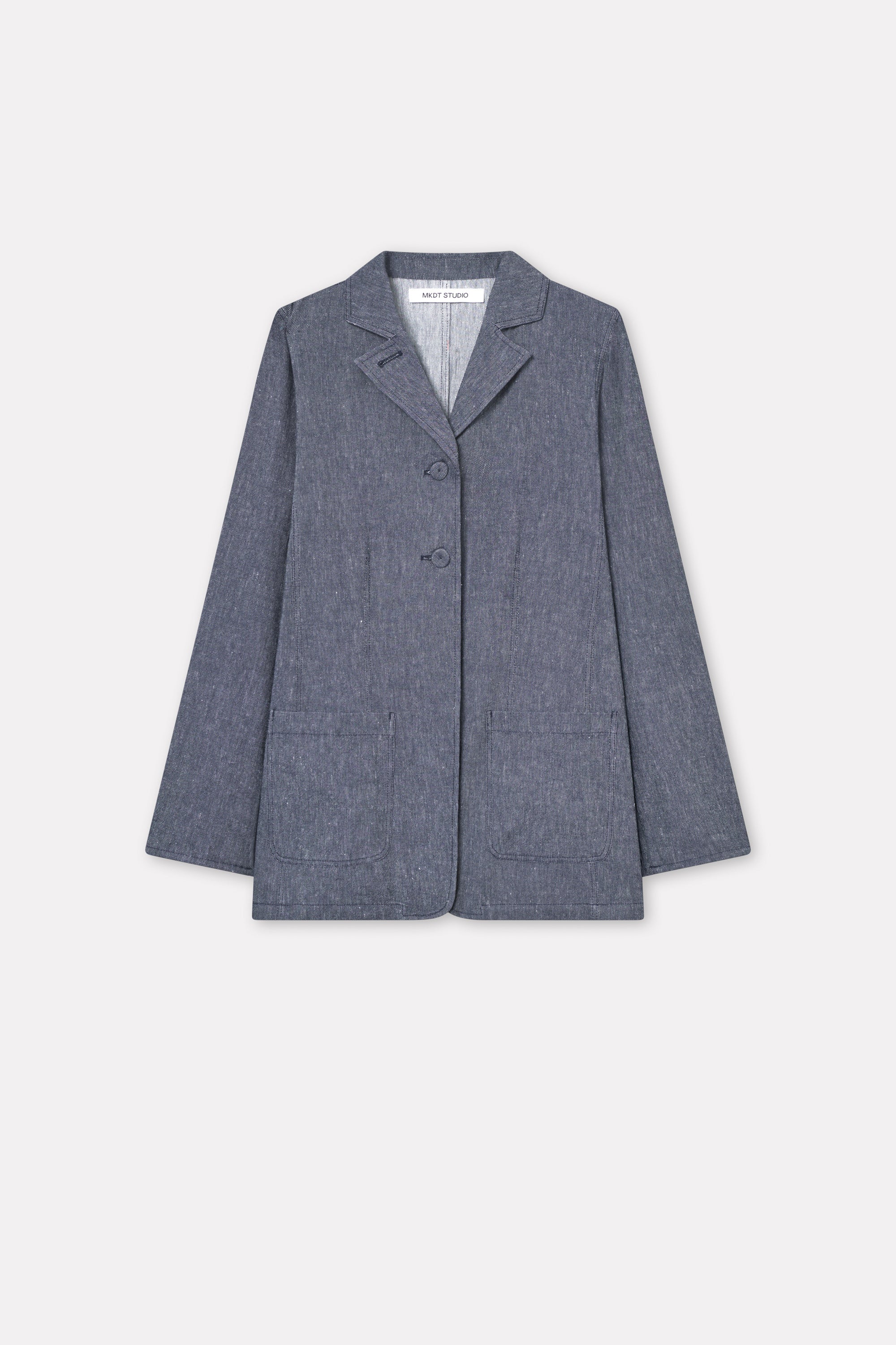 Mark Kenly Domino Tan Juko Soft Denim Jackets NAVY