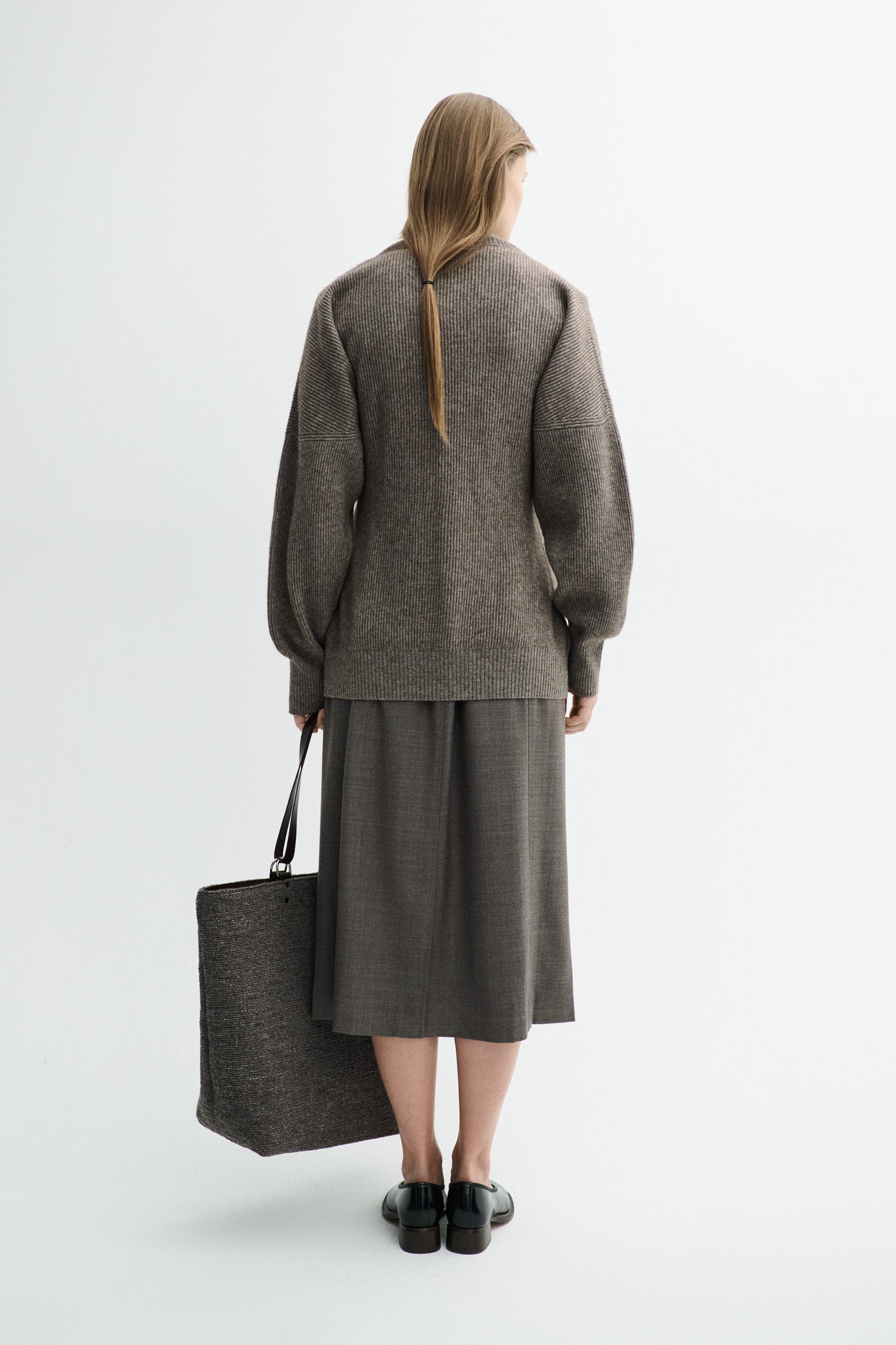 MKDT Studio KATSU SILK YAK Sweater Brown Melange
