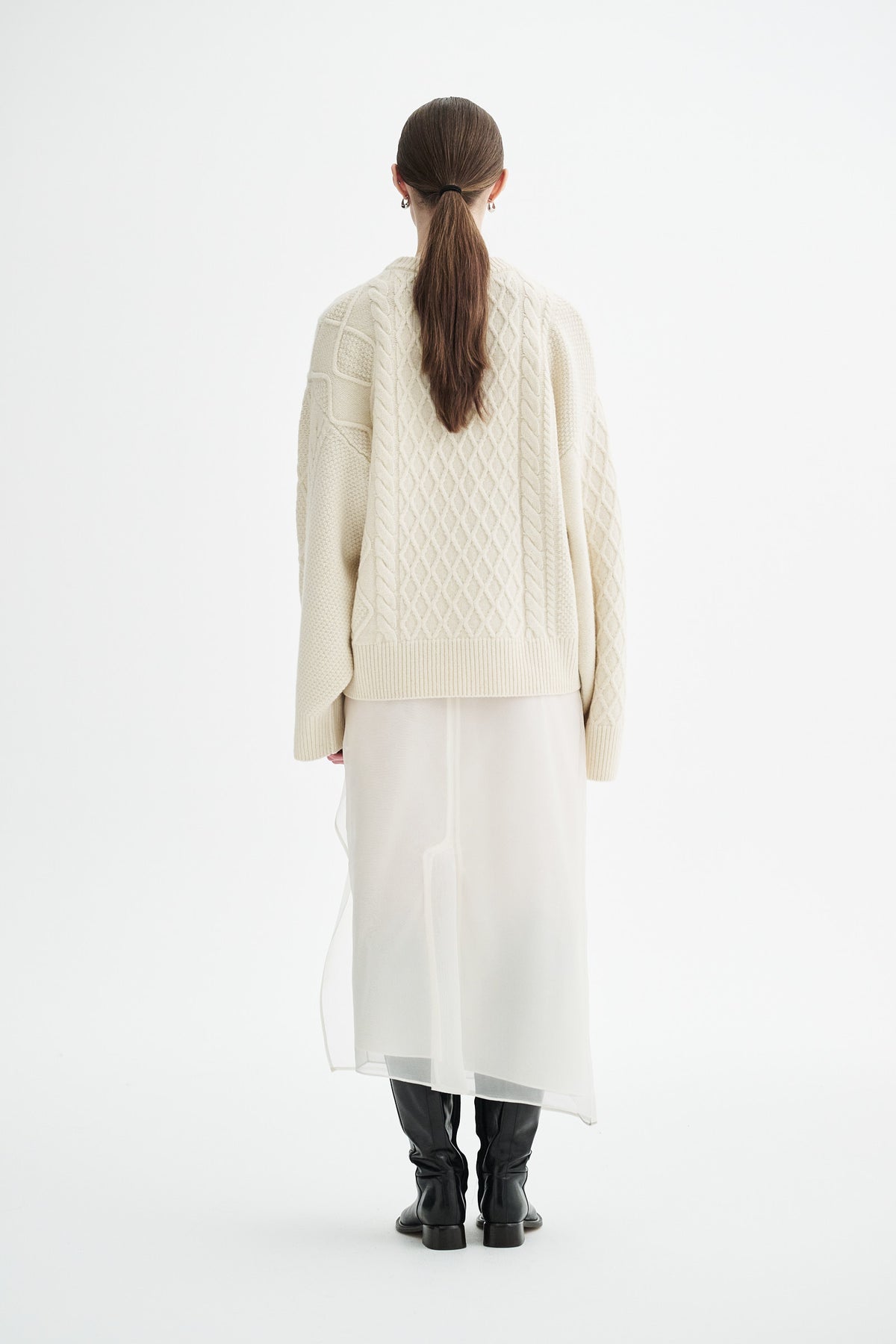 MKDT Studio KOMORO RAW WOOL Sweater IVORY