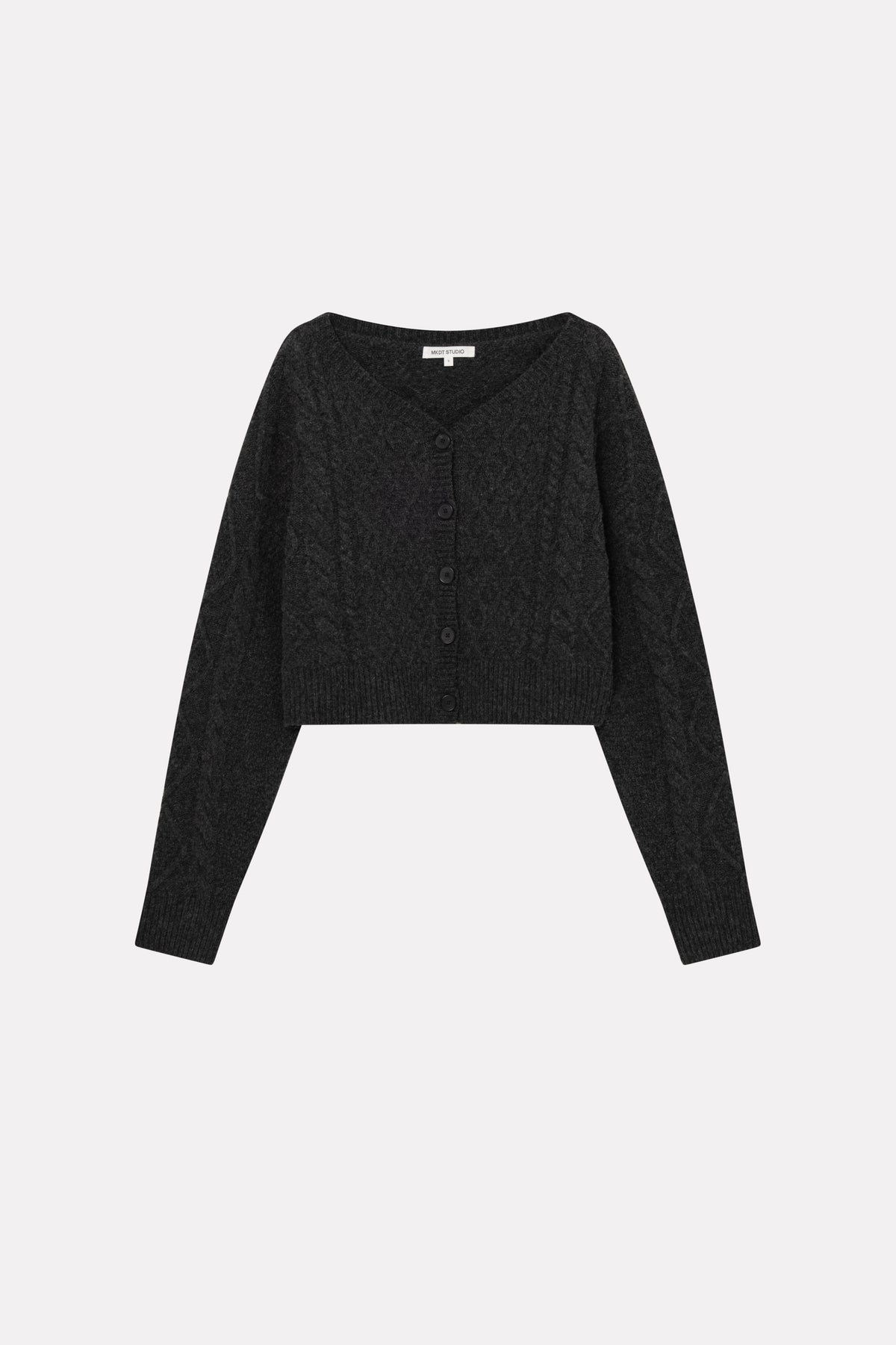 MKDT Studio KORO RAW WOOL Sweater GREY MELANGE