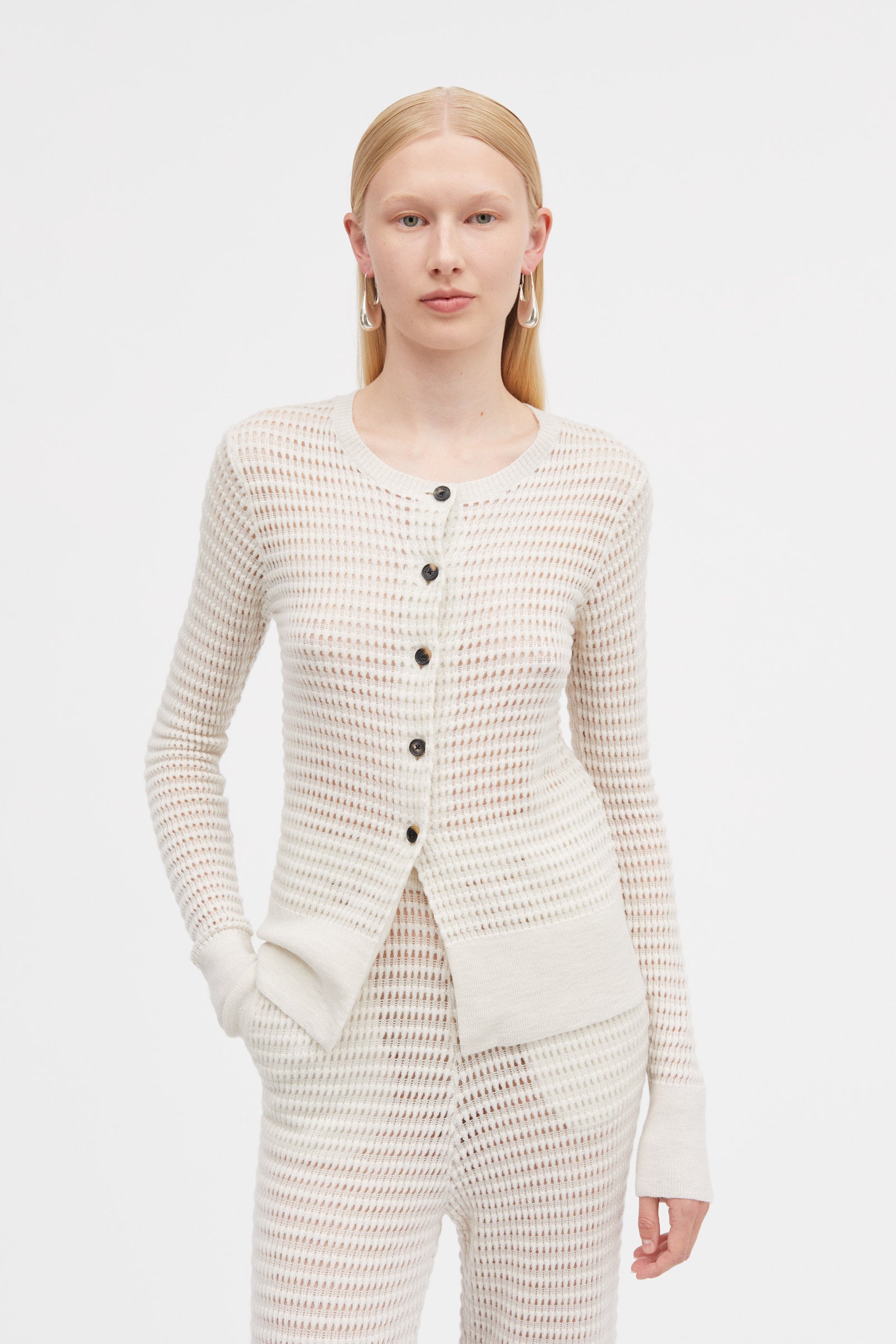 Mark Kenly Domino Tan Kessy Merino Sweater STONE