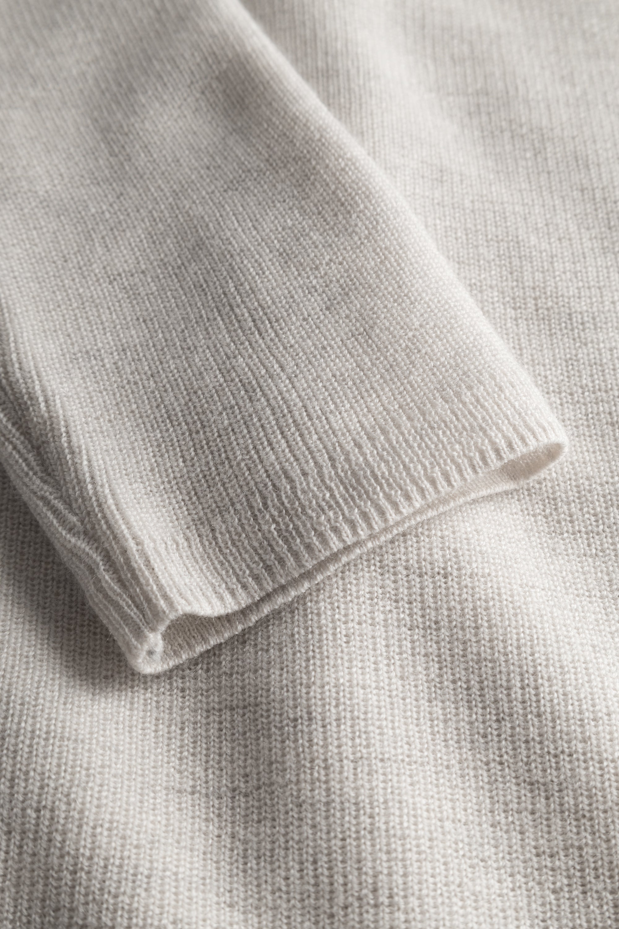 Mark Kenly Domino Tan Korine Merino Sweater LIGHT GREY MELANGE