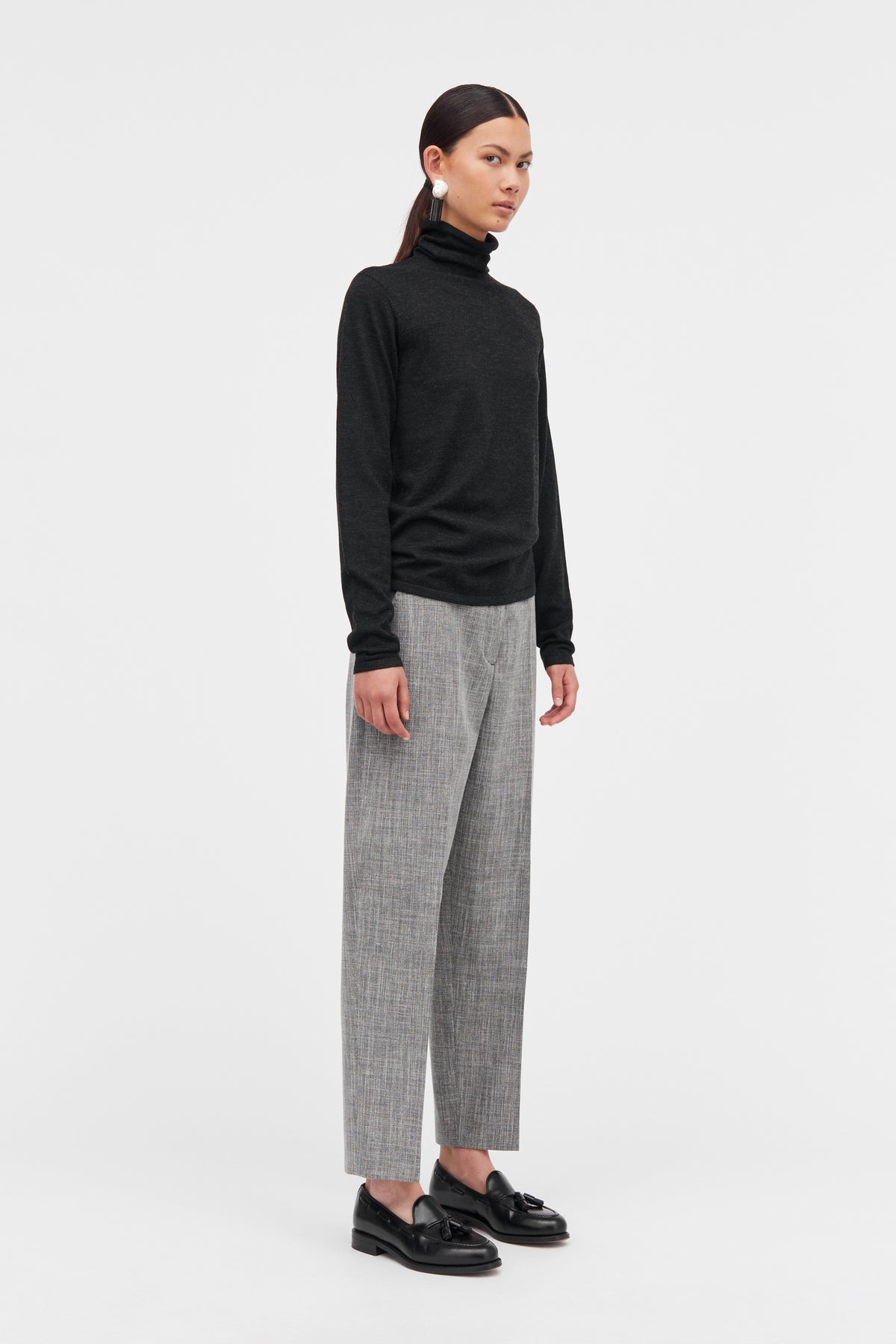 MKDT Studio Korinella Merino Sweater BLACK MELANGE