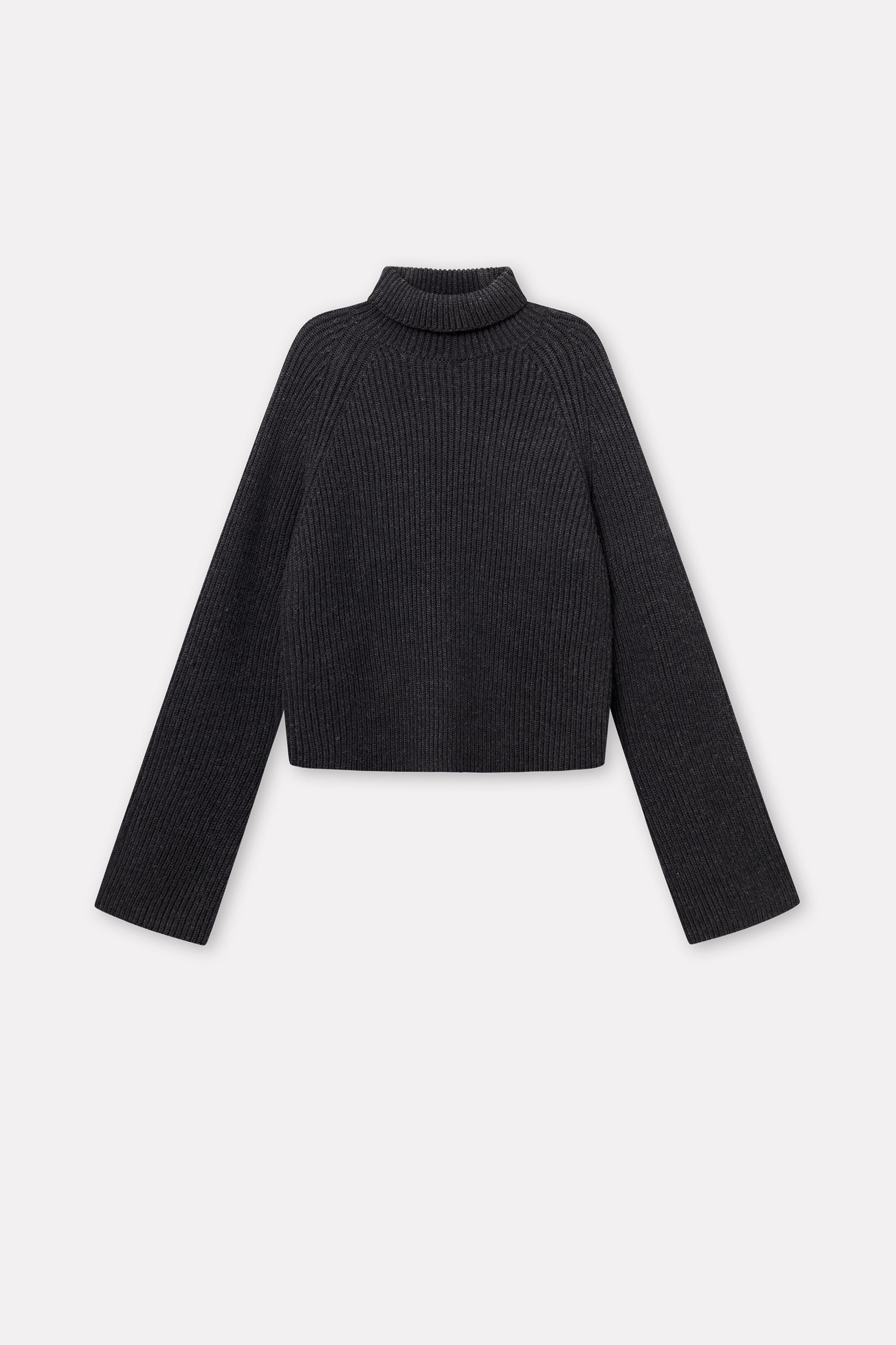 Mark Kenly Domino Tan Kornelle Chunky Merino Sweater DARK GREY