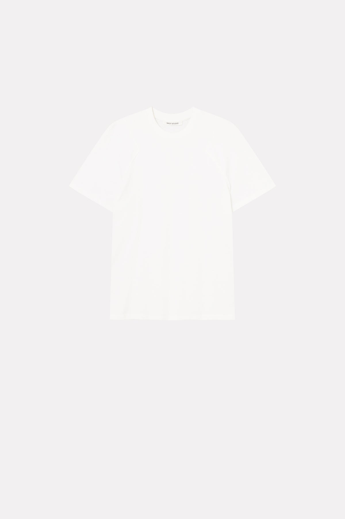 MKDT Studio LORIA HEAVY JERSEY COTTON T-Shirts WHITE