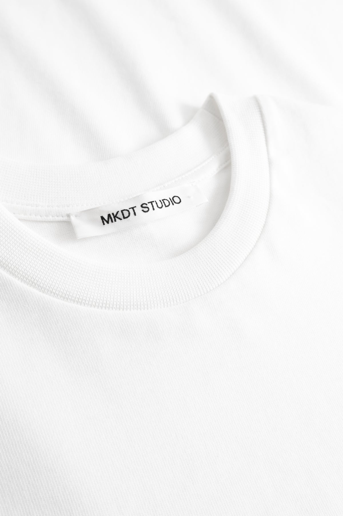 MKDT Studio LORIA HEAVY JERSEY COTTON T-Shirts WHITE