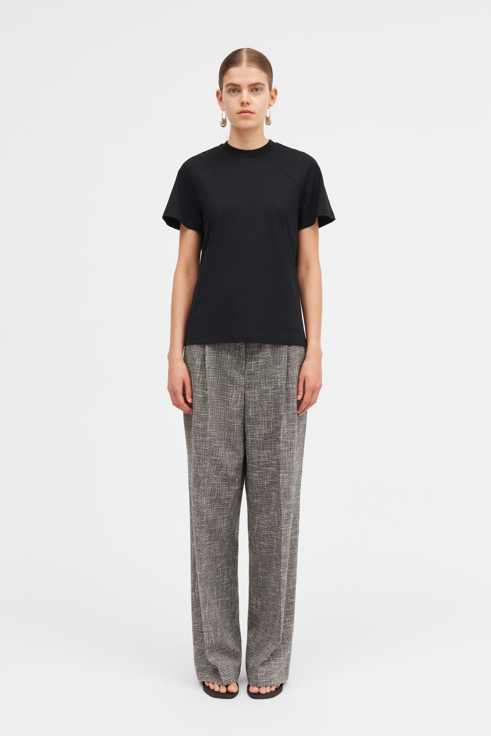 Mark Kenly Domino Tan Laia-monogram Cotton Jersey T-Shirts BLACK
