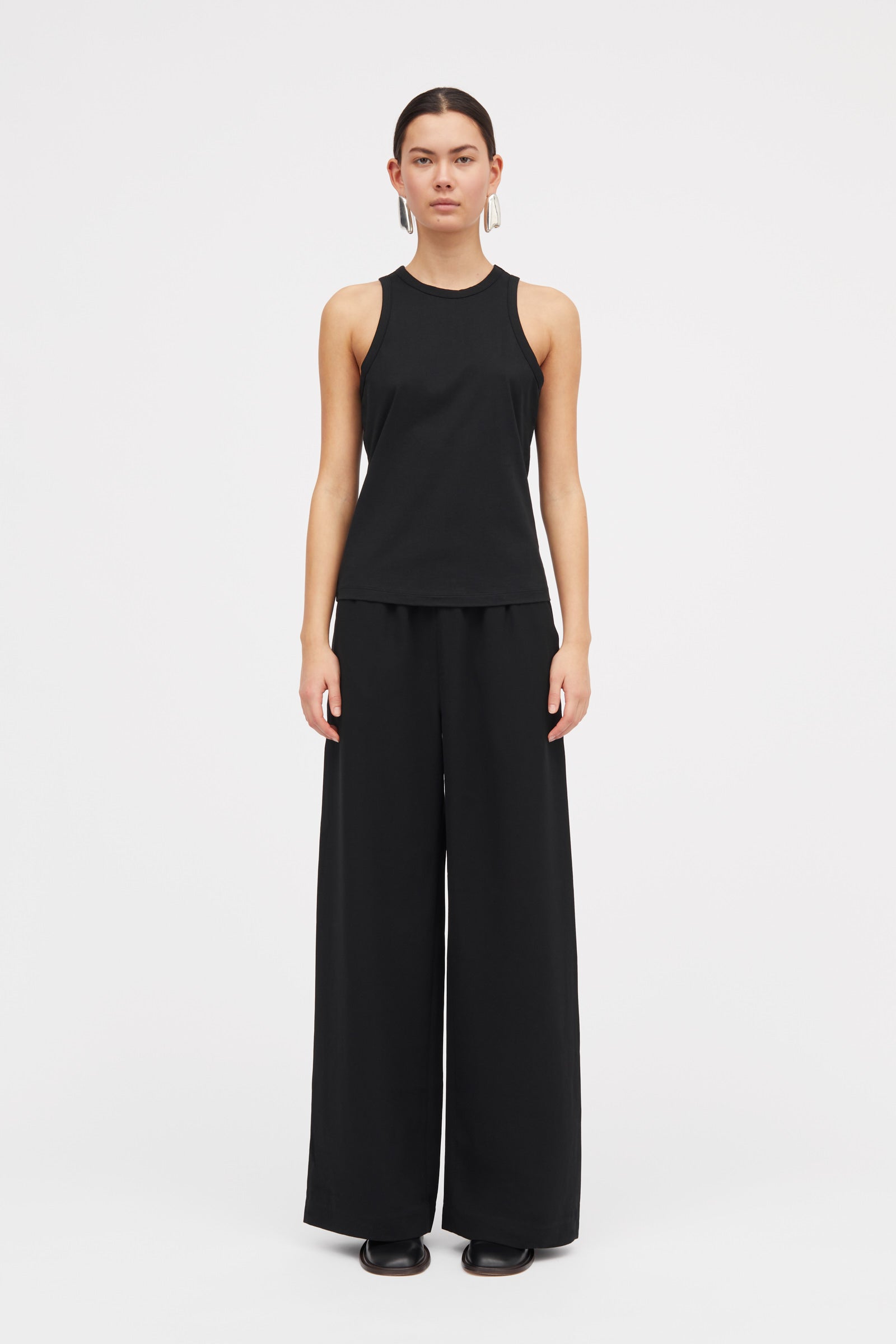 MKDT Studio Lea Jersey T-Shirts BLACK