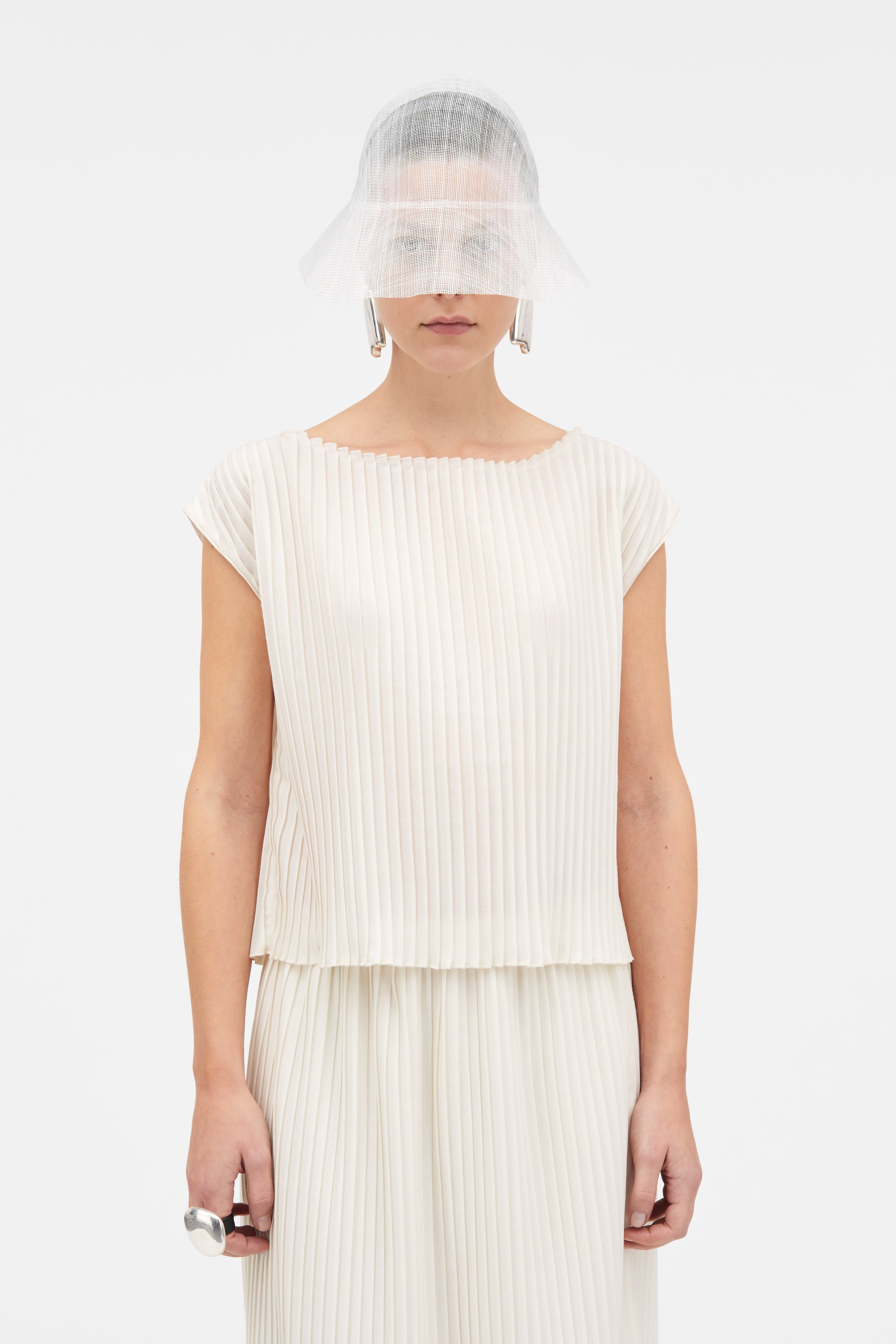 Mark Kenly Domino Tan Nadia-atelier Plissé Skirts IVORY