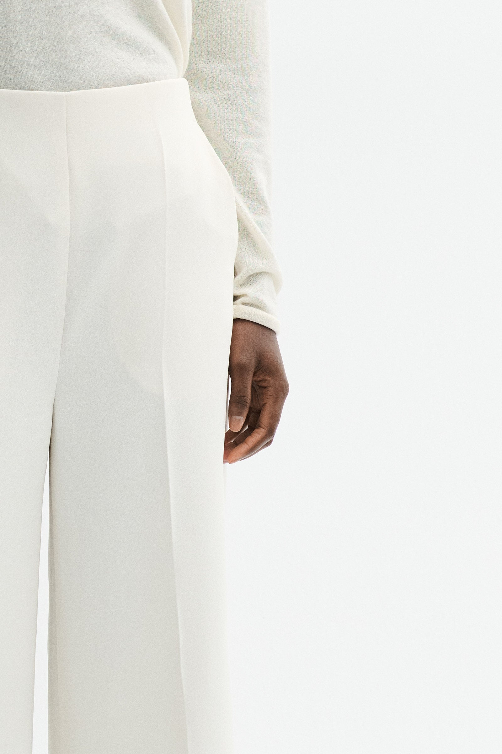 MKDT Studio PALLAS CREPE GEORGETTE Pants IVORY