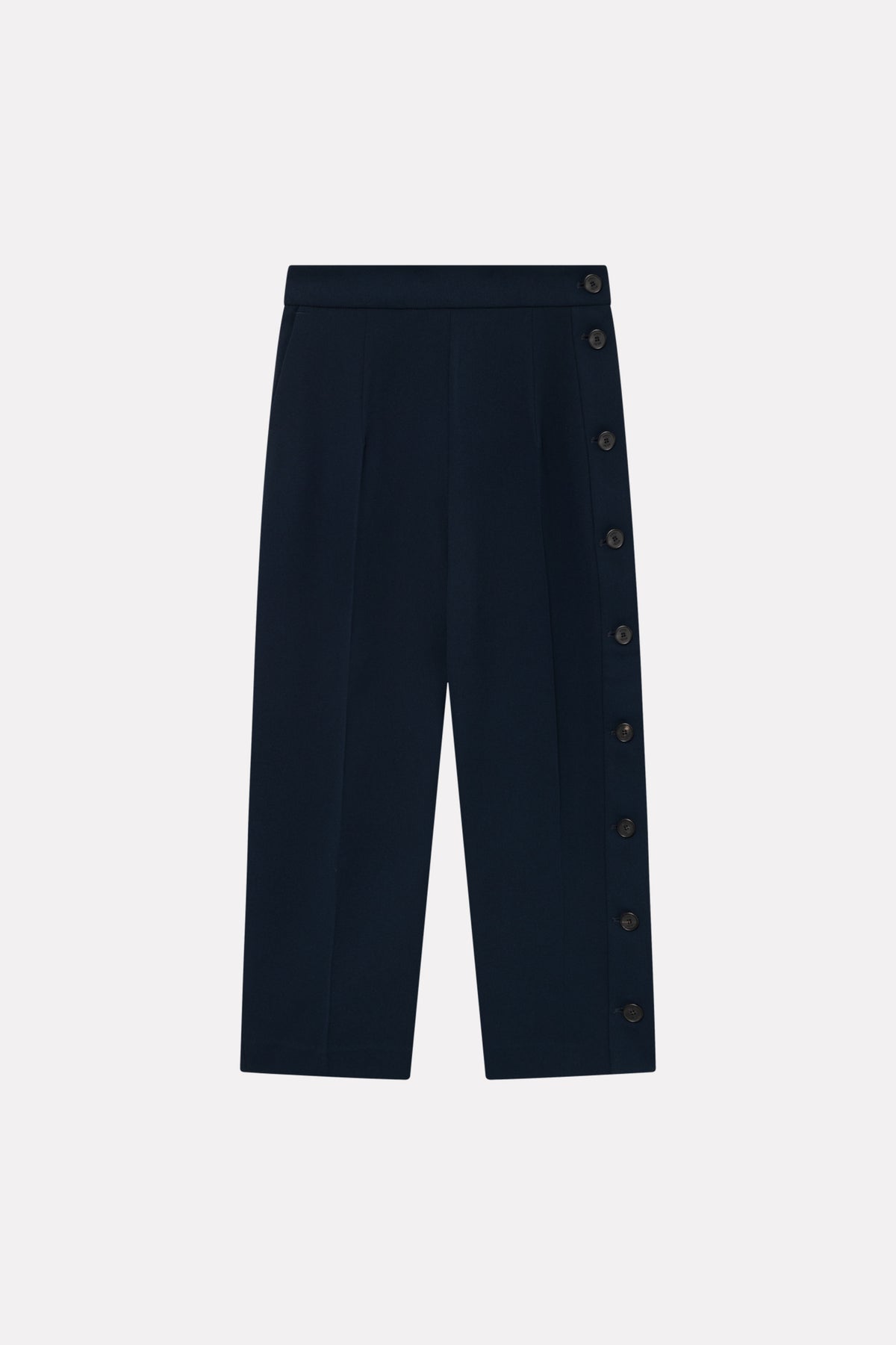 MKDT Studio PANNE CREPE GEORGETTE Pants NAVY