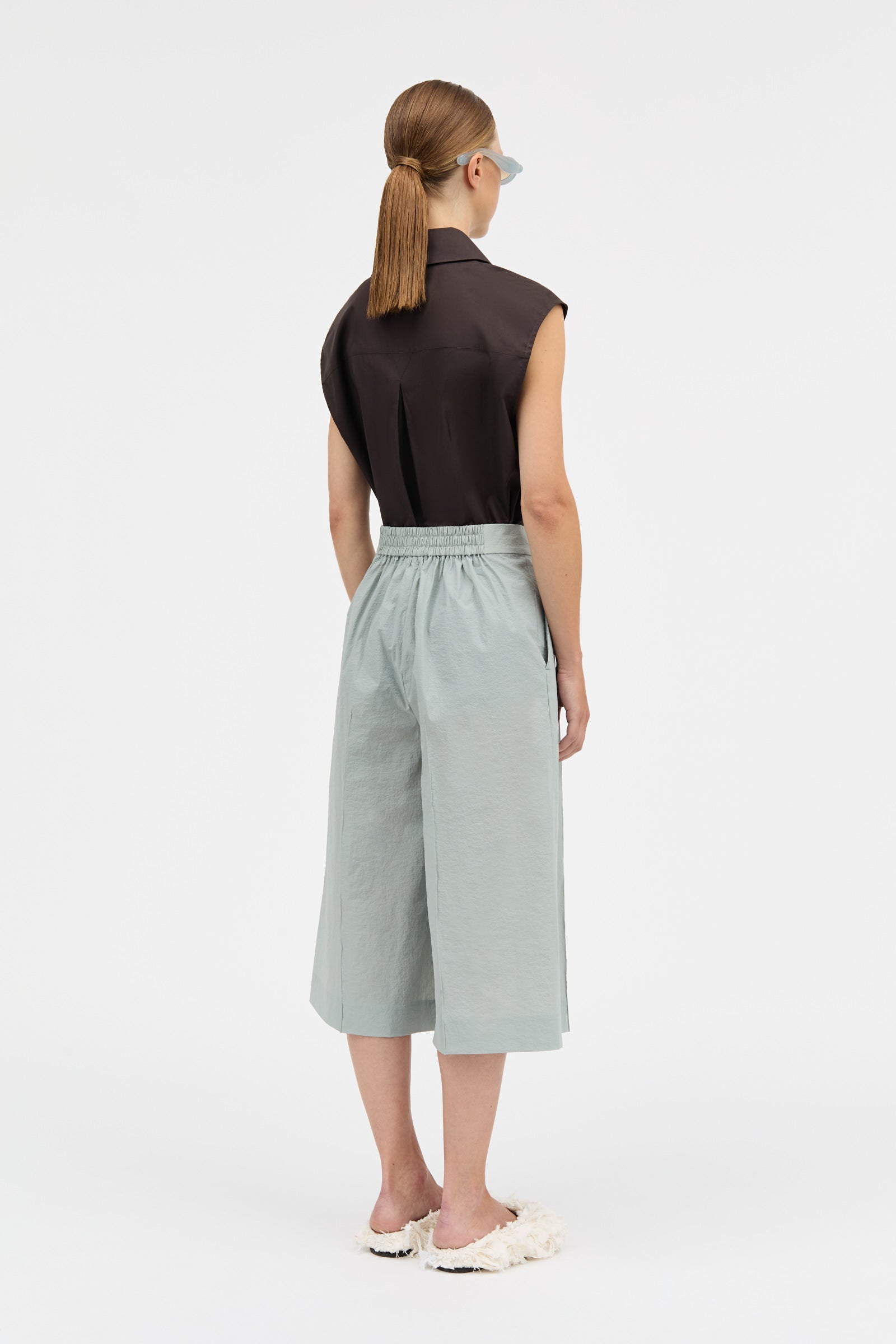 MKDT Studio PETRITA CRISP TECH Pants SAGE GREEN