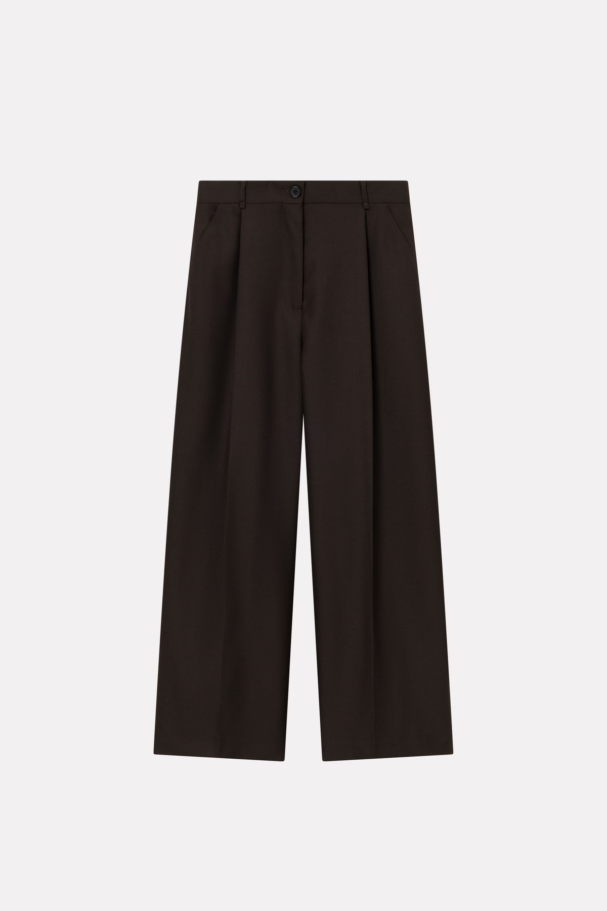 MKDT Studio PIRKA ECO WOOL TWILL Pants BROWN