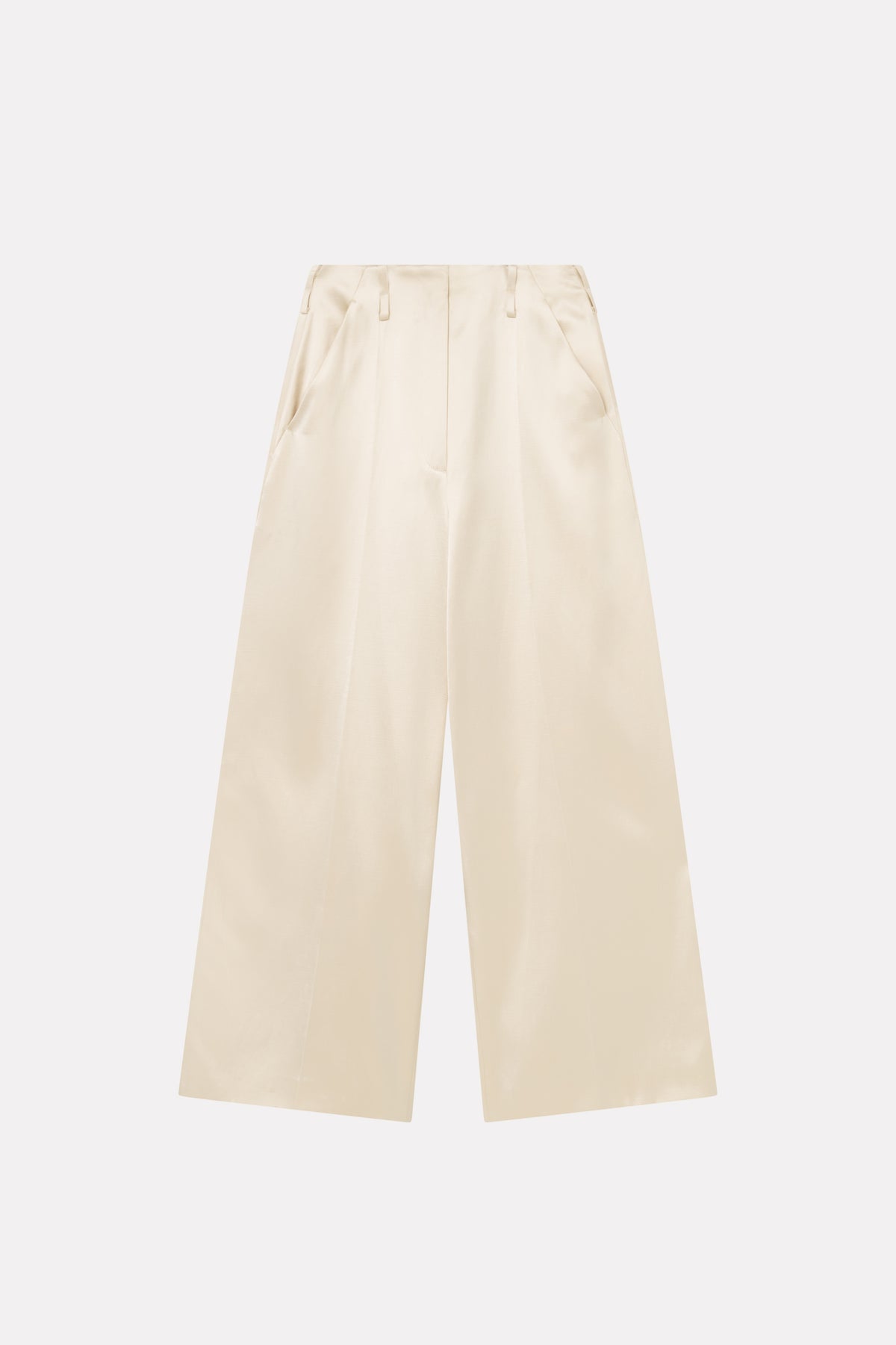 MKDT Studio PRALA-ATELIER SHINY TROUSERS Pants METALIC CREAM