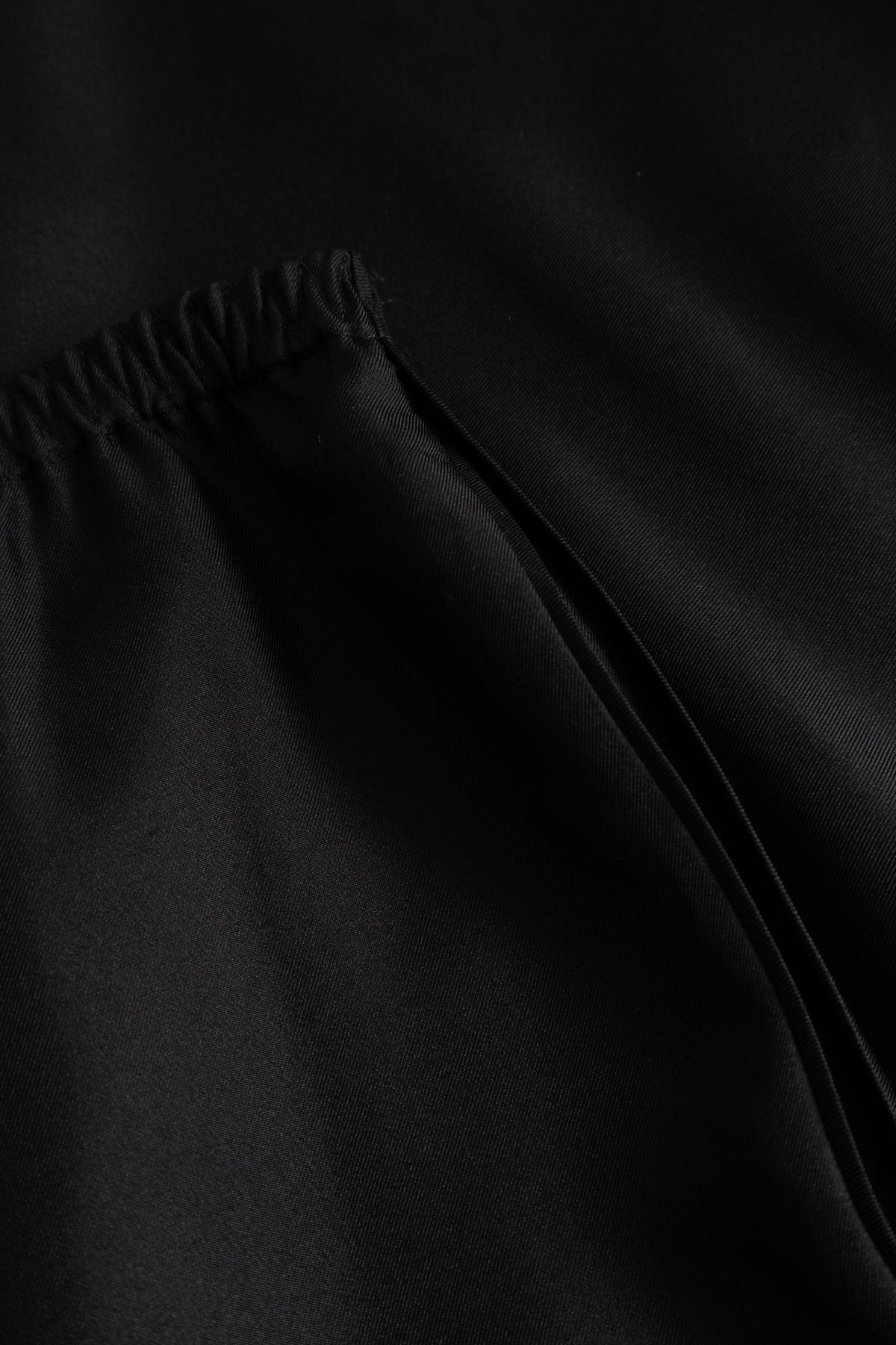 MKDT Studio PRESSA MATTE SILK TWILL Pants BLACK