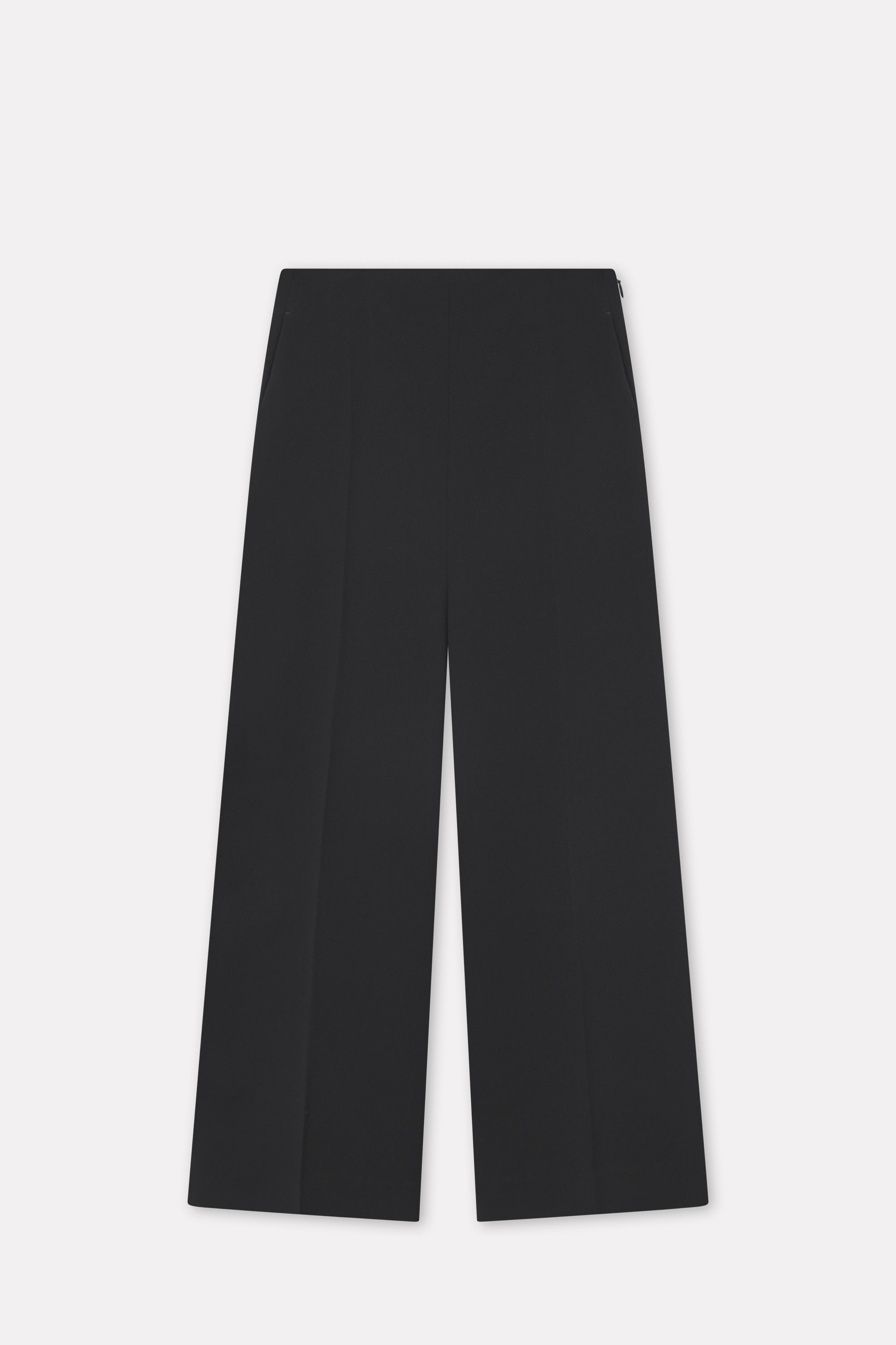Mark Kenly Domino Tan Pallas Crepe Georgette Pants BLACK
