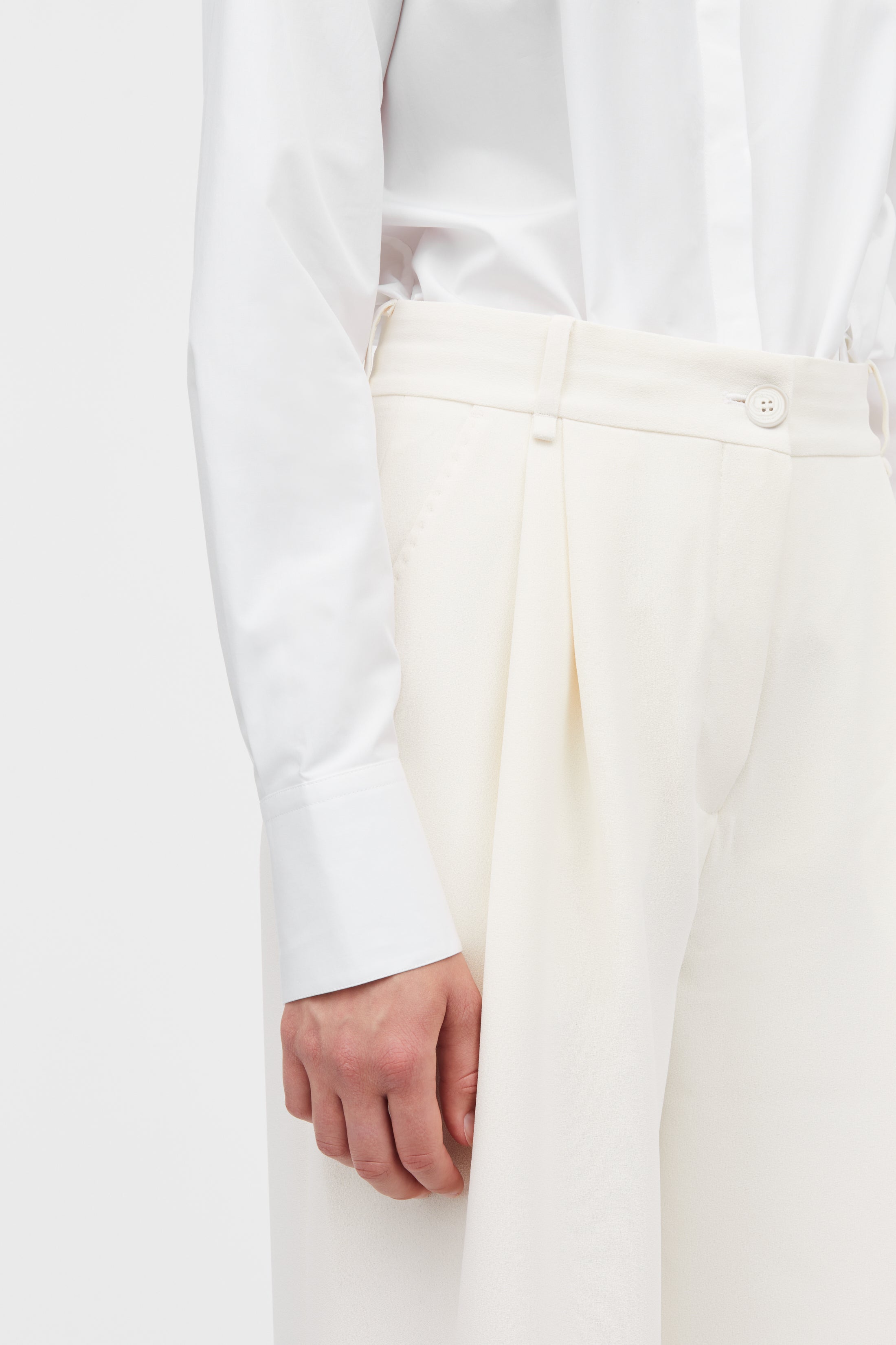 MKDT Studio Persia Crepe Georgette Pants IVORY