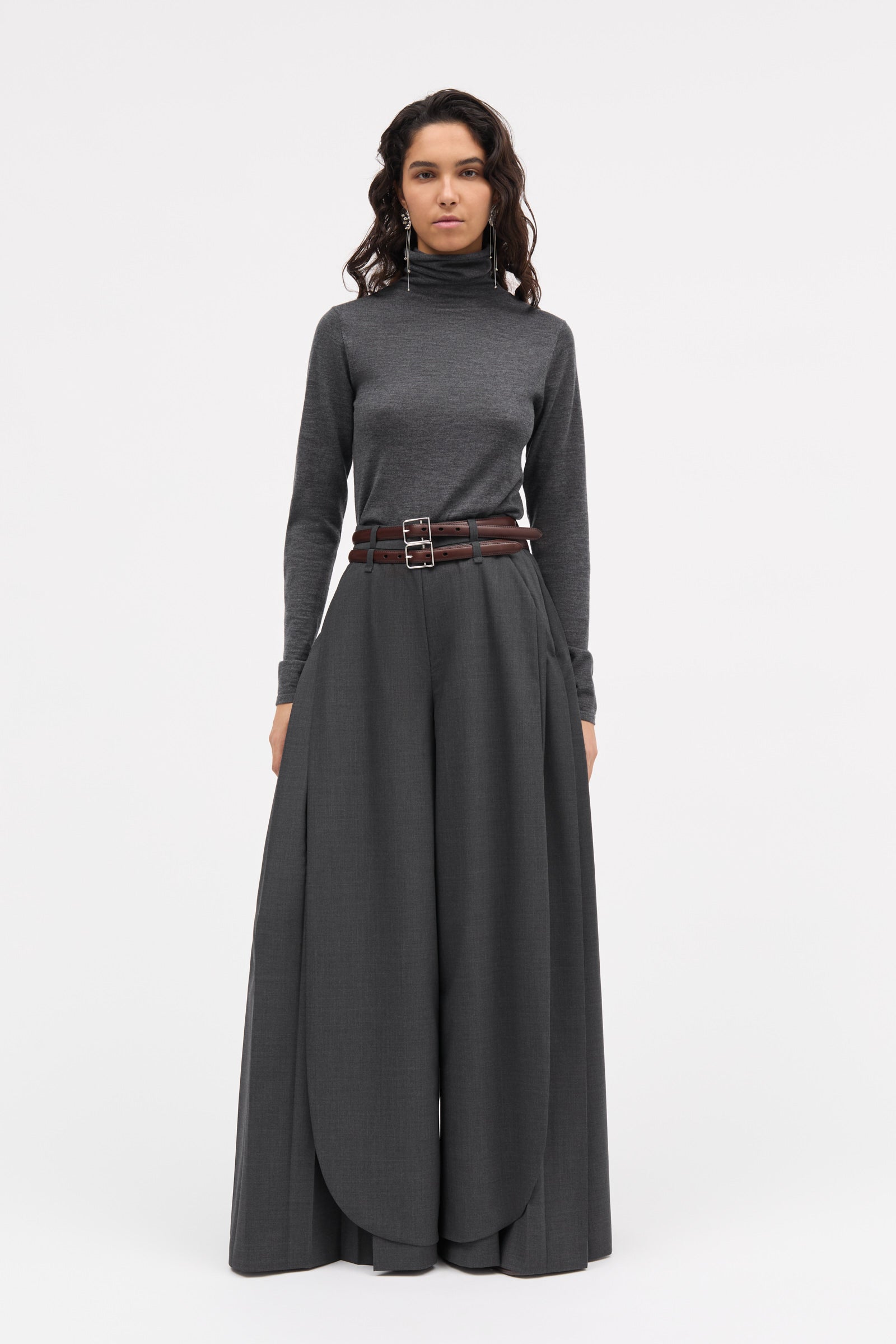 MKDT Studio PHIA-ATELIER pants Pants DARK GREY MELANGE