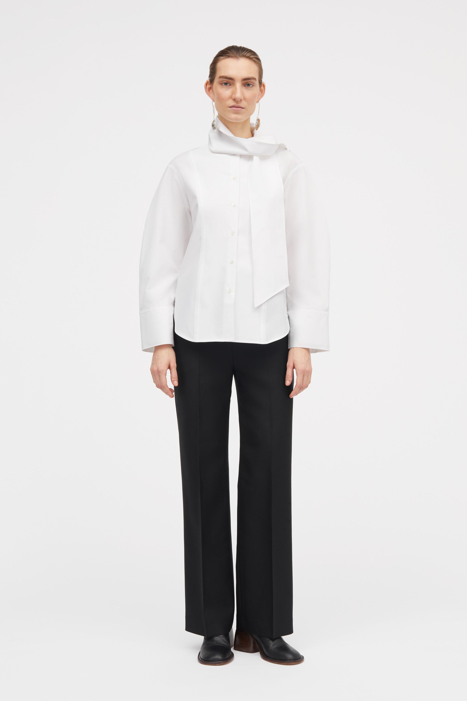 MKDT Studio Priska Eco Wool Twill Pants BLACK
