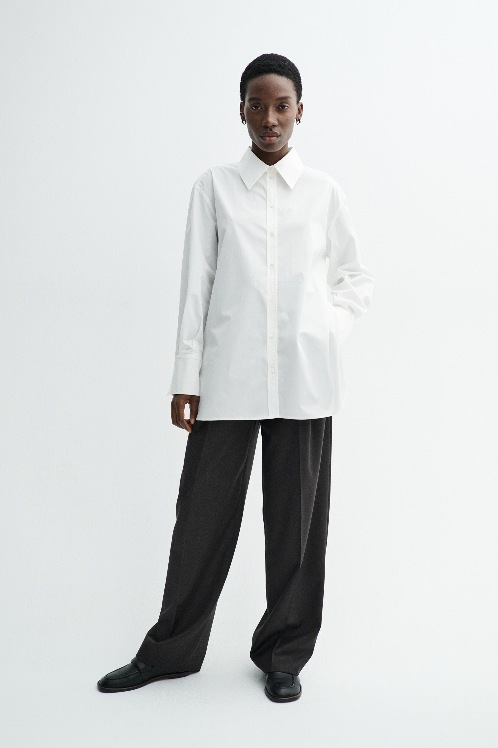 MKDT Studio SEBASTIANA COTTON POPLIN Shirts WHITE