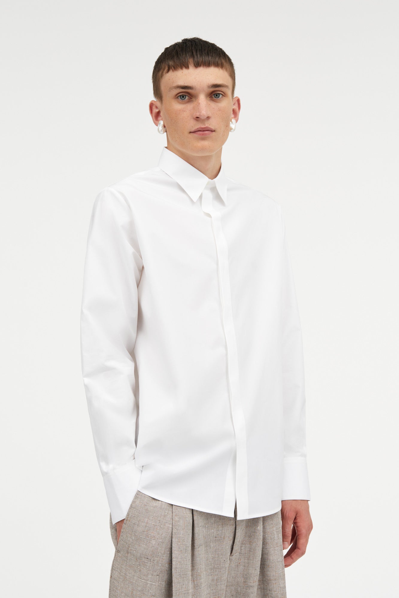 MKDT Studio Salomon Poplin Shirts WHITE
