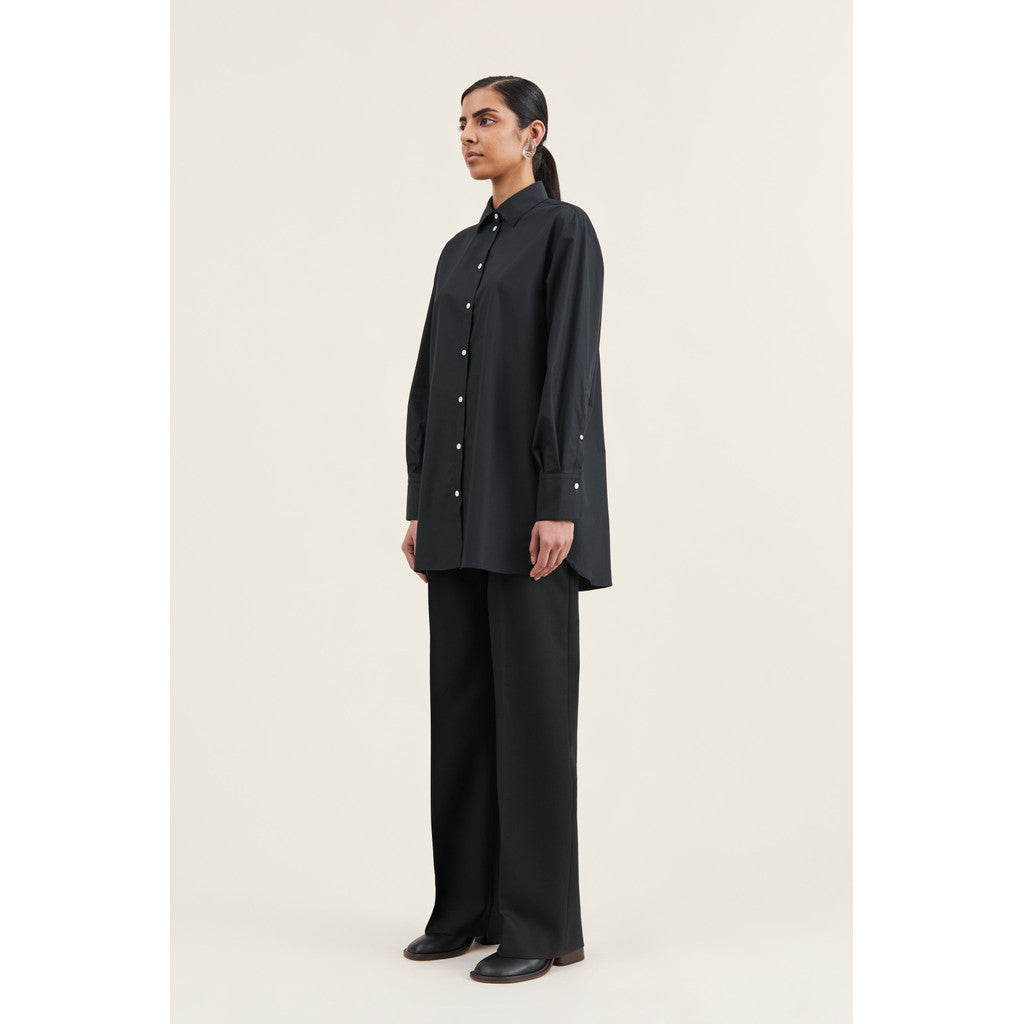 Mark Kenly Domino Tan Sevasti Poplin Shirts BLACK