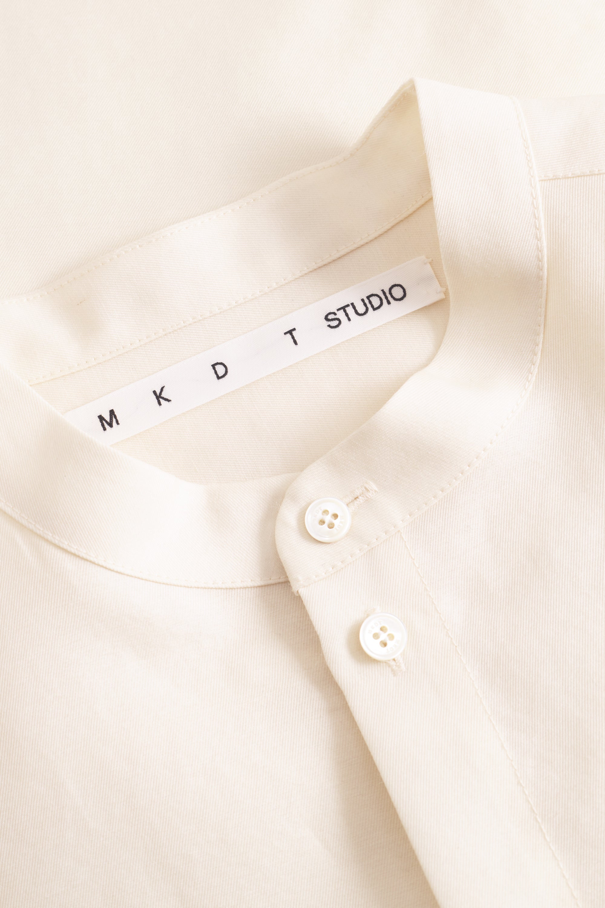 Mark Kenly Domino Tan Simon-atelier Silk Wool Twill Shirts IVORY