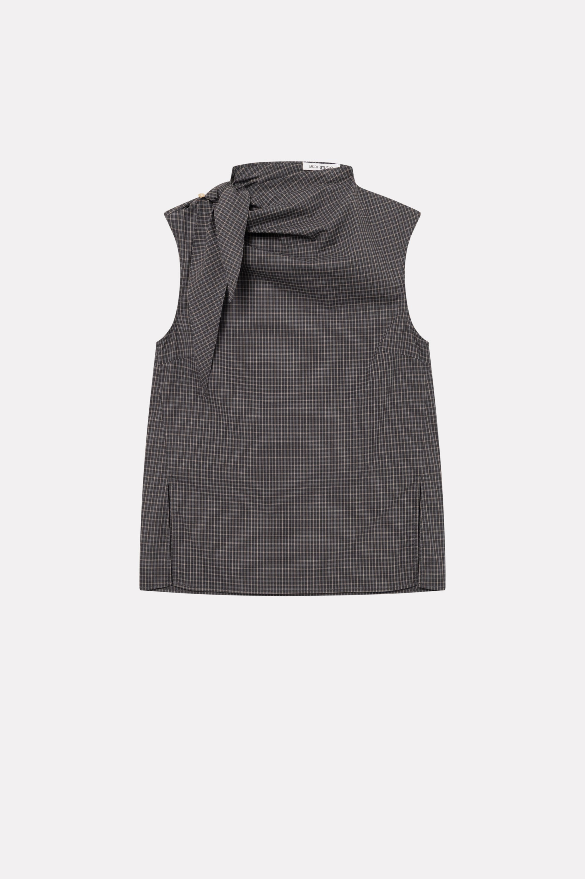 MKDT Studio TASH CHECK POPLIN Shirts CHARCOAL CHECK