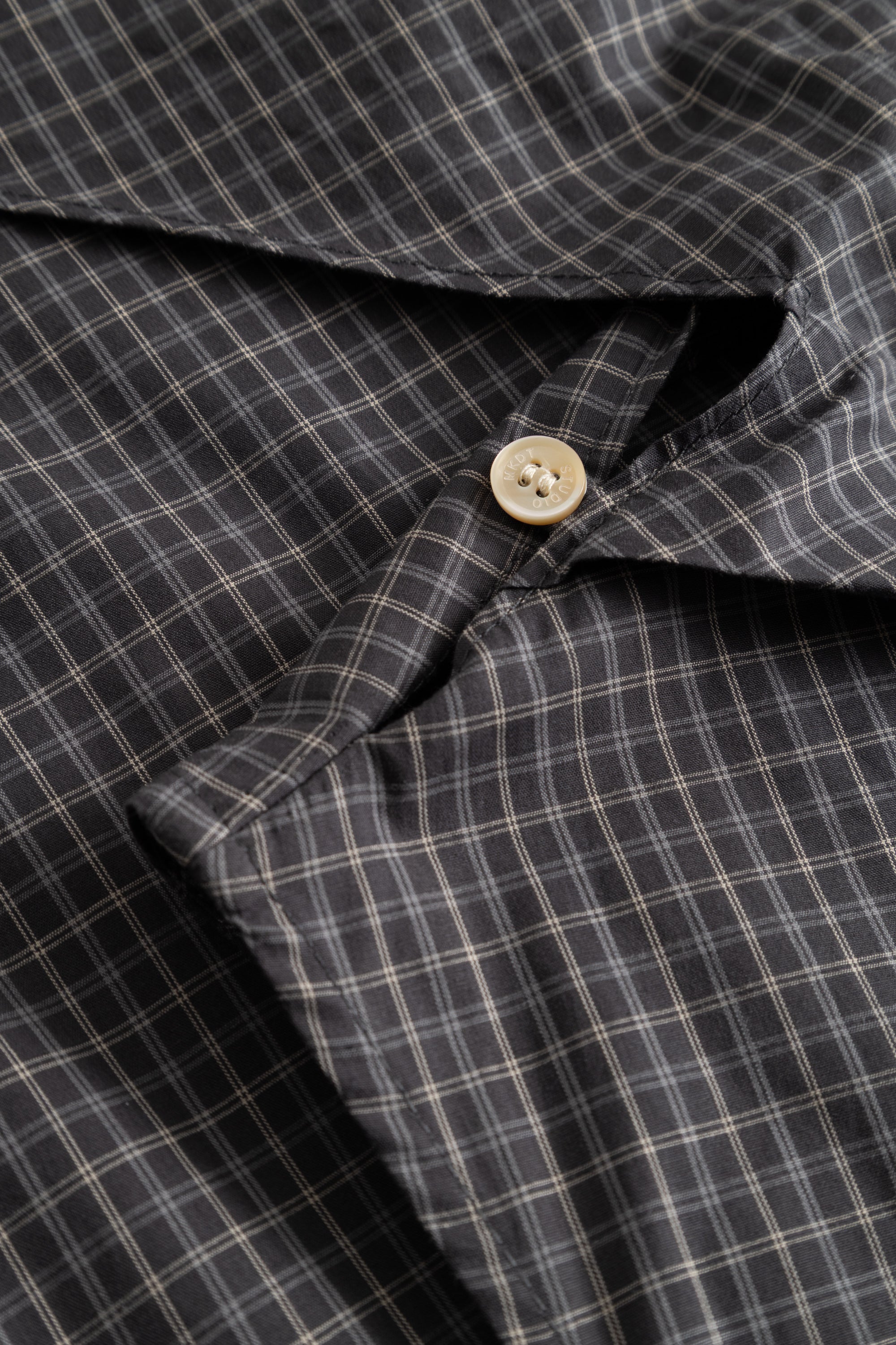 MKDT Studio TASH CHECK POPLIN Shirts CHARCOAL CHECK