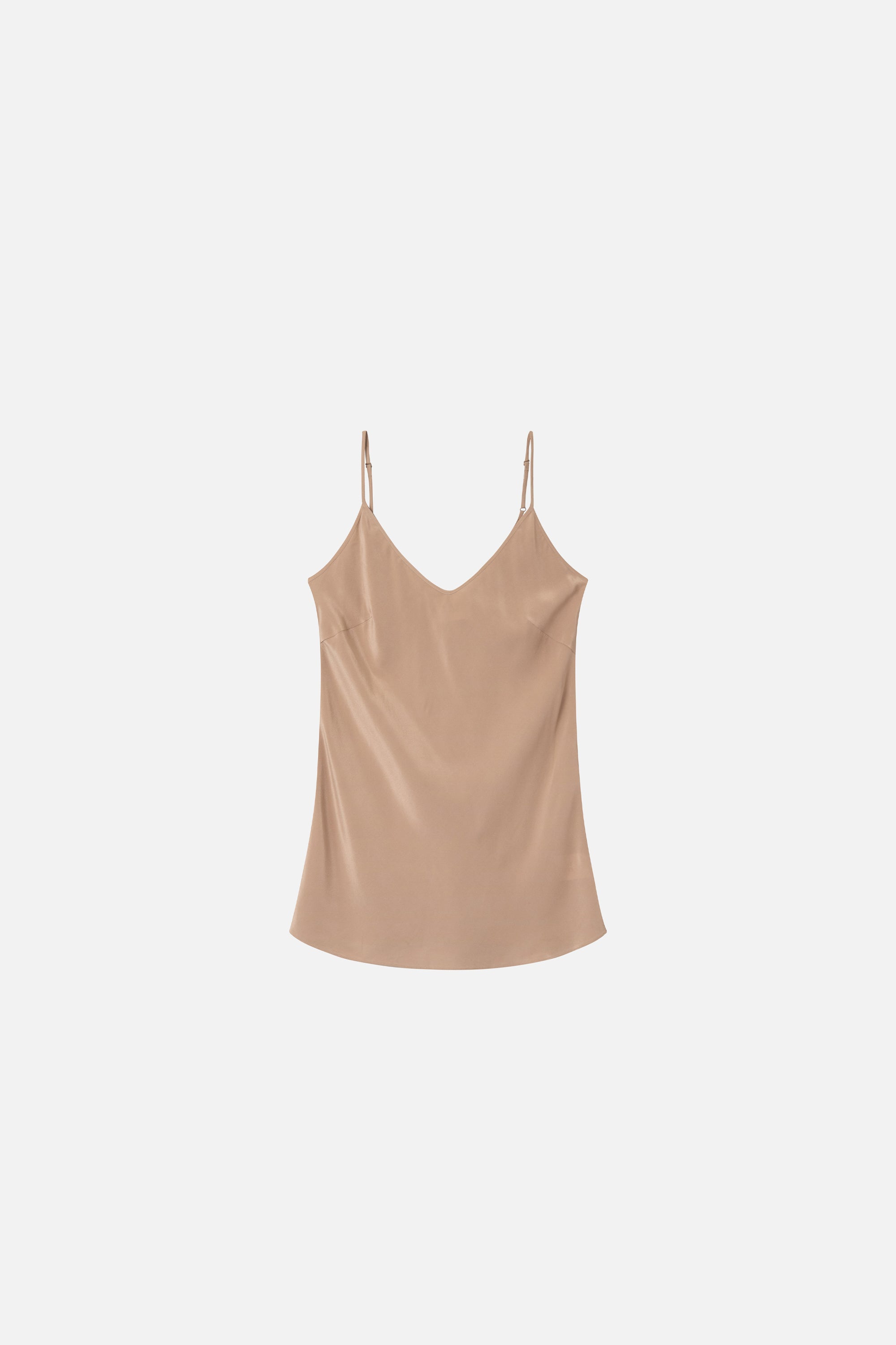 Mark Kenly Domino Tan Talia Crepe De Chine Tops NOUGAT