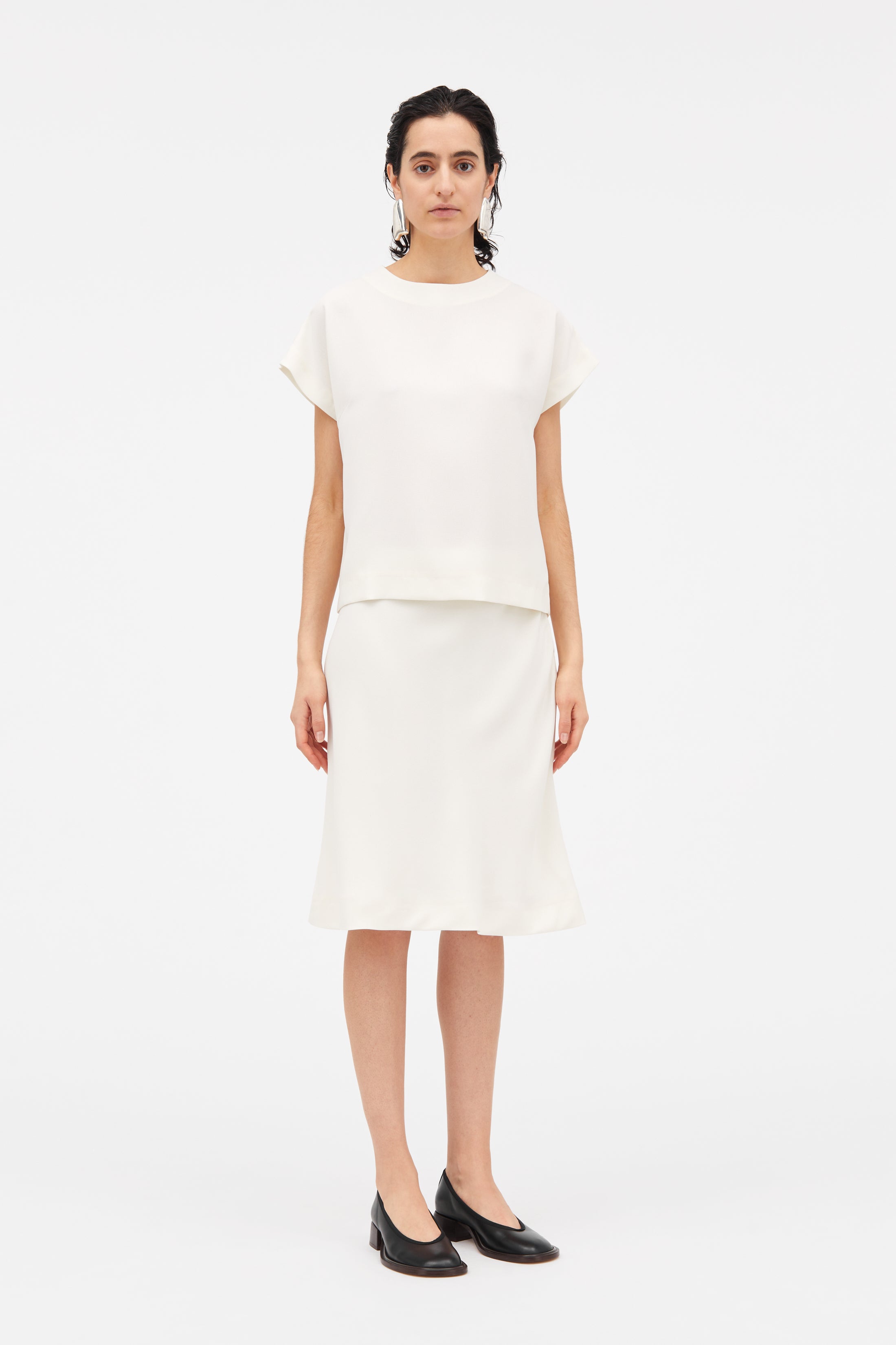 MKDT Studio Tine Crepe Georgette Blouses IVORY