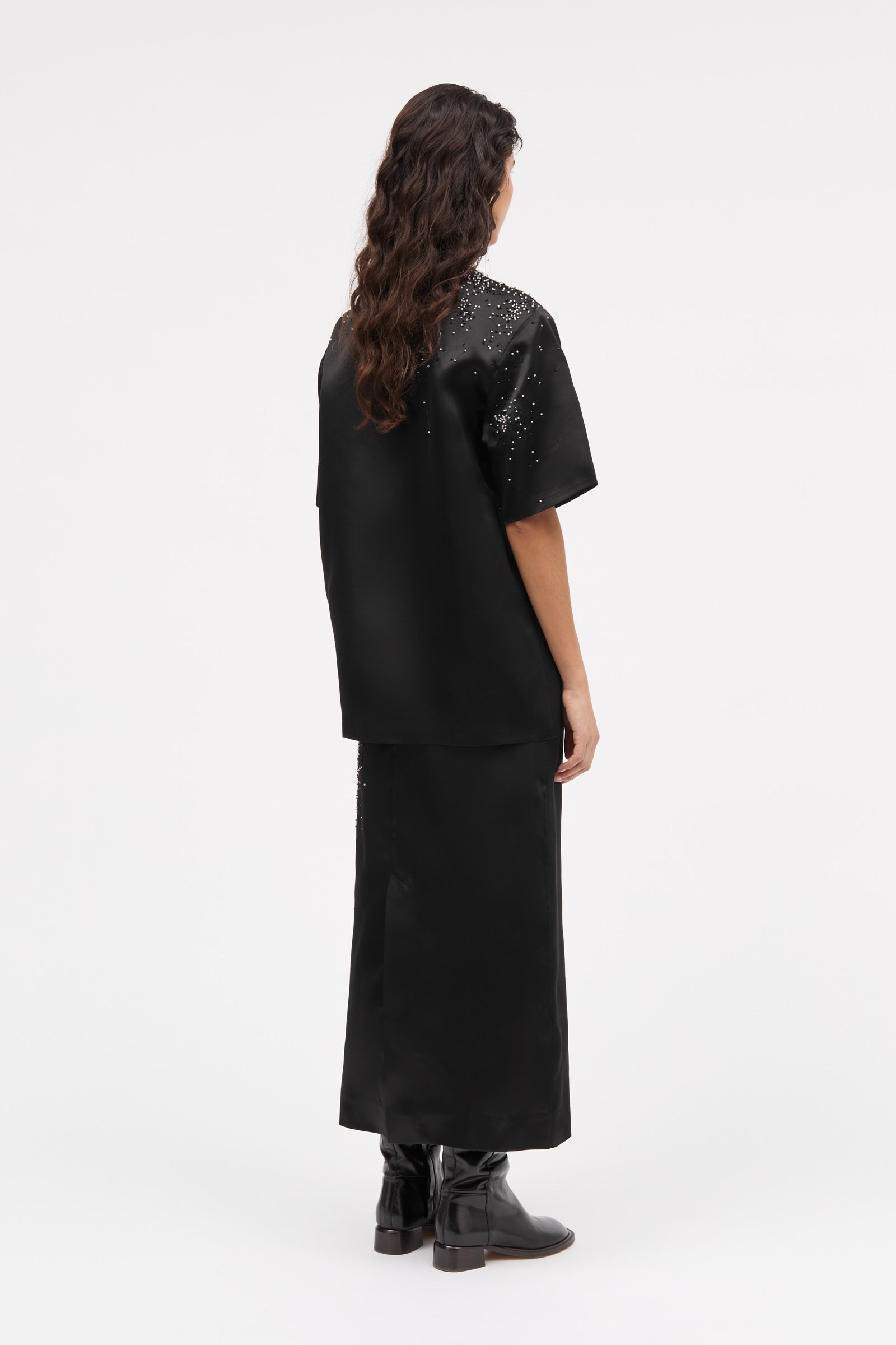 MKDT Studio Toshi-atelier Silk Blouses BLACK