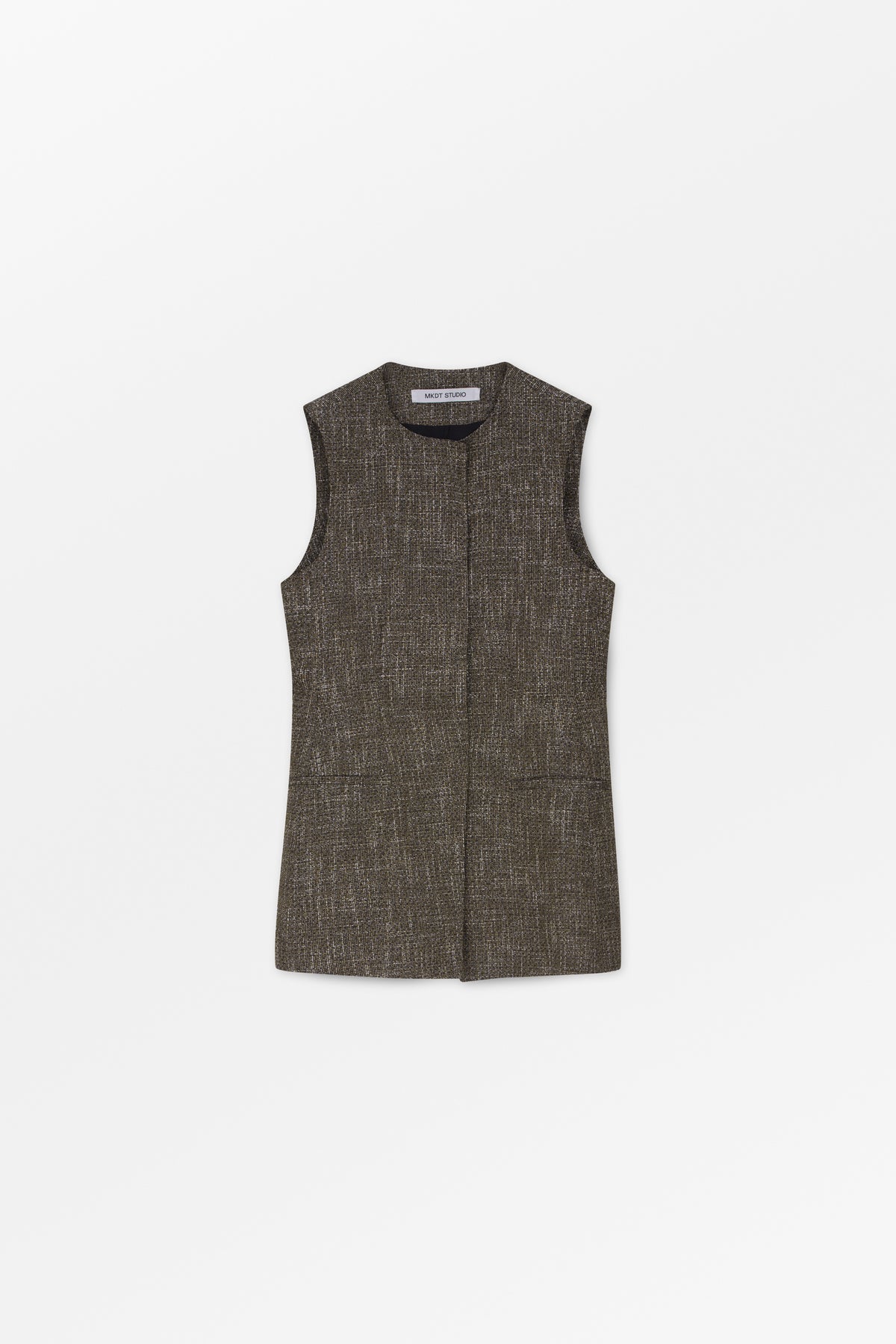 MKDT Studio VALI LIGHT TWEED Vest SEPIA MELANGE